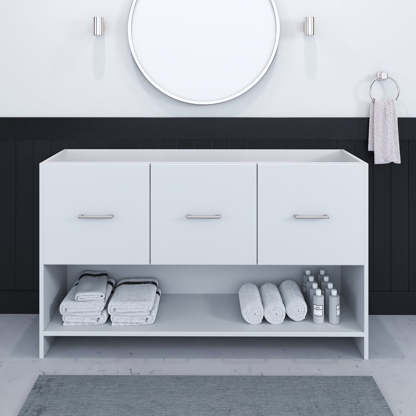 Cabo 60" Single Sink Bathroom Vanity Cabinet Only