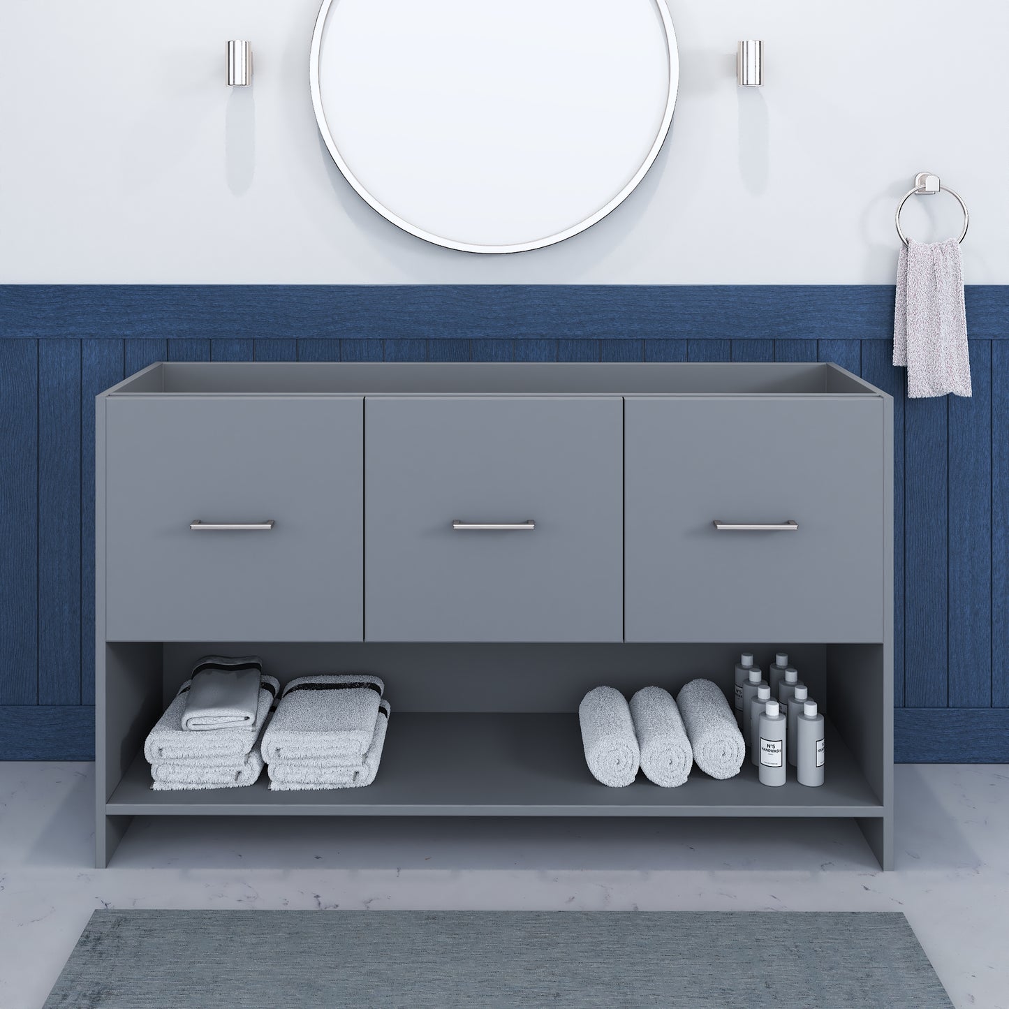 Cabo 60" Single Sink Bathroom Vanity Cabinet Only