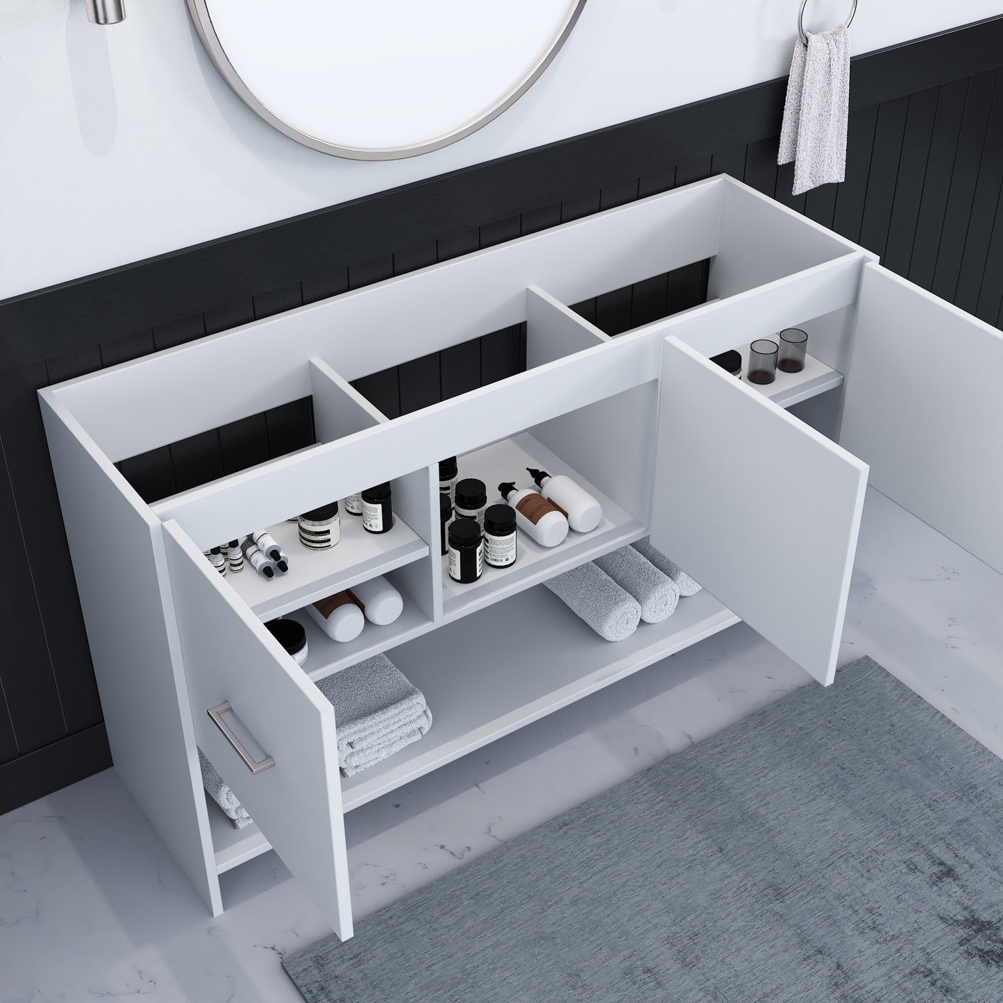 Cabo 60" Single Sink Bathroom Vanity Cabinet Only