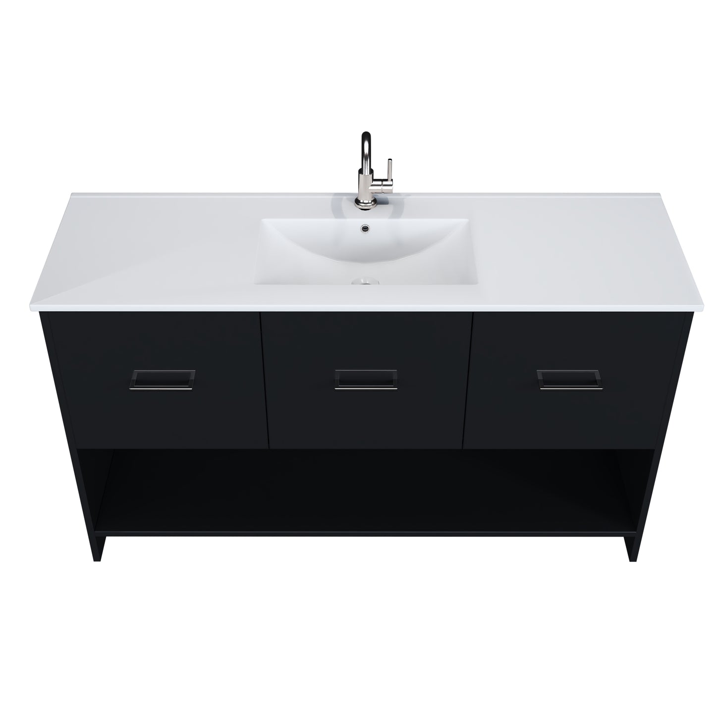 Cabo 60" Single Sink Bathroom Vanity with Ceramic counter top