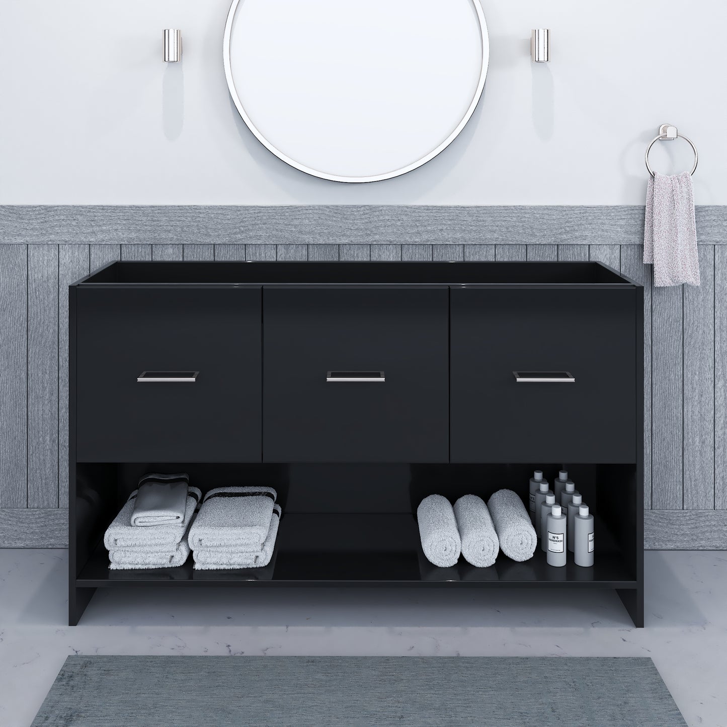 Cabo 60" Single Sink Bathroom Vanity Cabinet Only