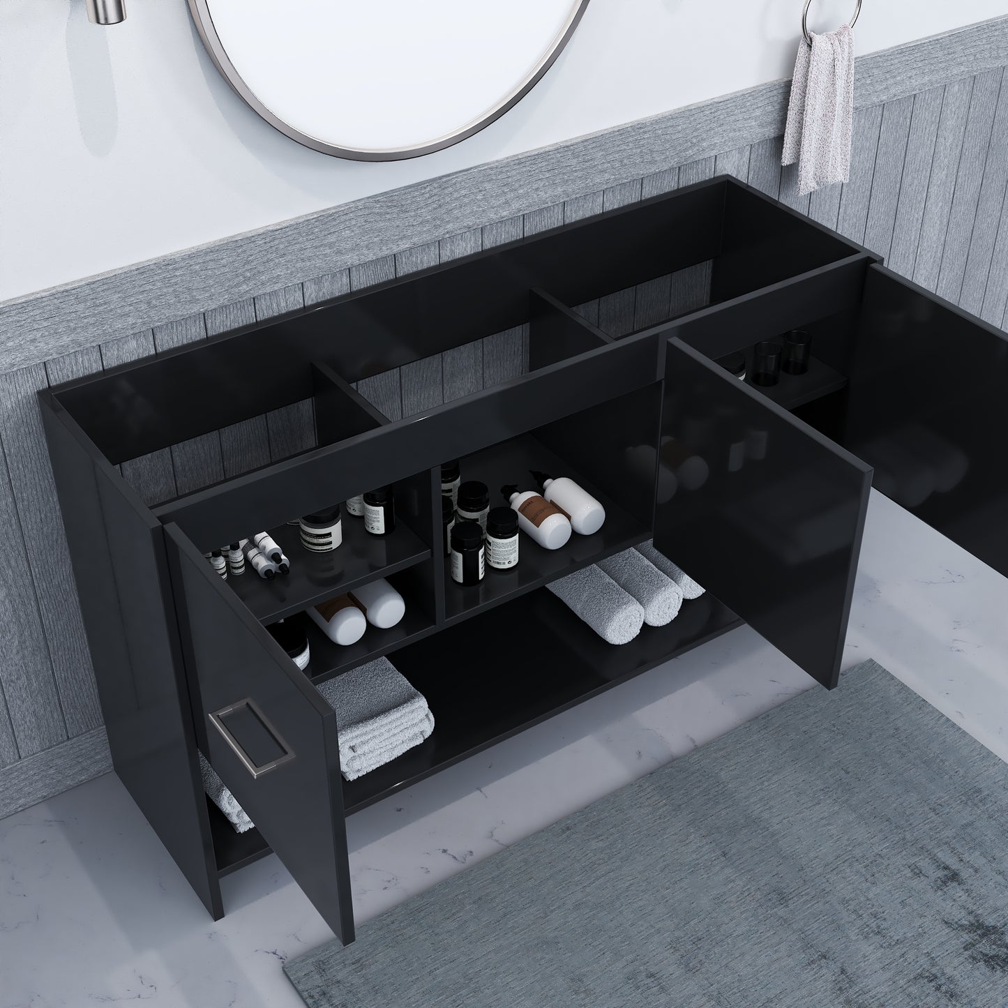 Cabo 60" Single Sink Bathroom Vanity Cabinet Only