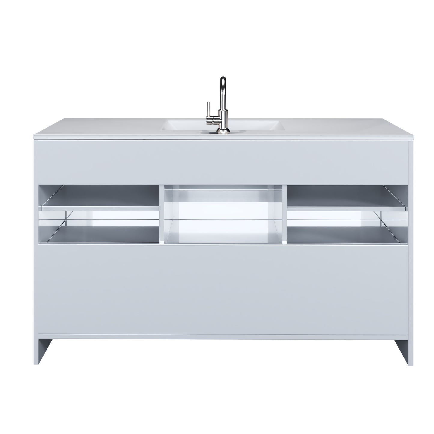Cabo 60" Single Sink Bathroom Vanity with Ceramic counter top