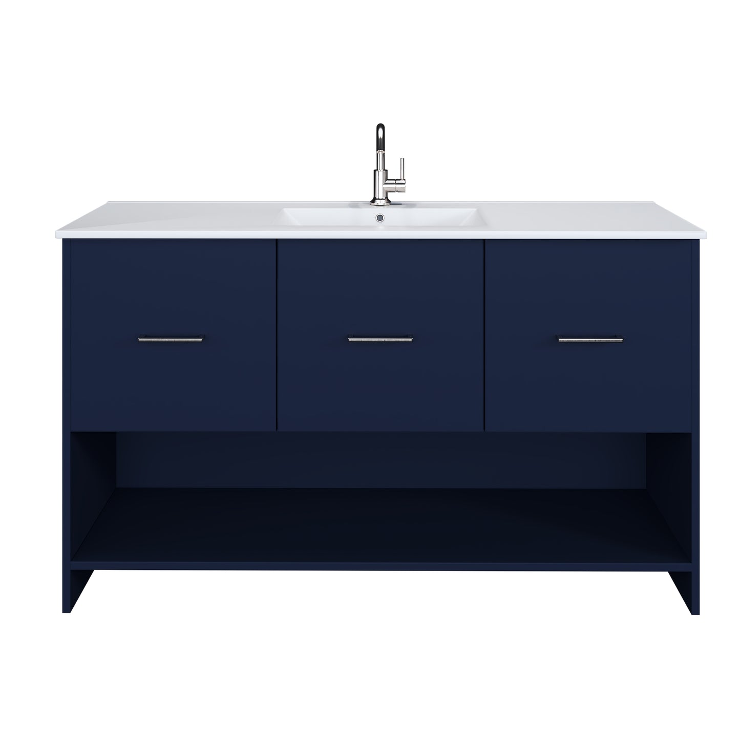 Cabo 60" Single Sink Bathroom Vanity with Ceramic counter top