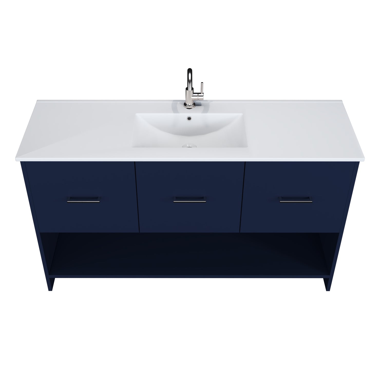 Cabo 60" Single Sink Bathroom Vanity with Ceramic counter top