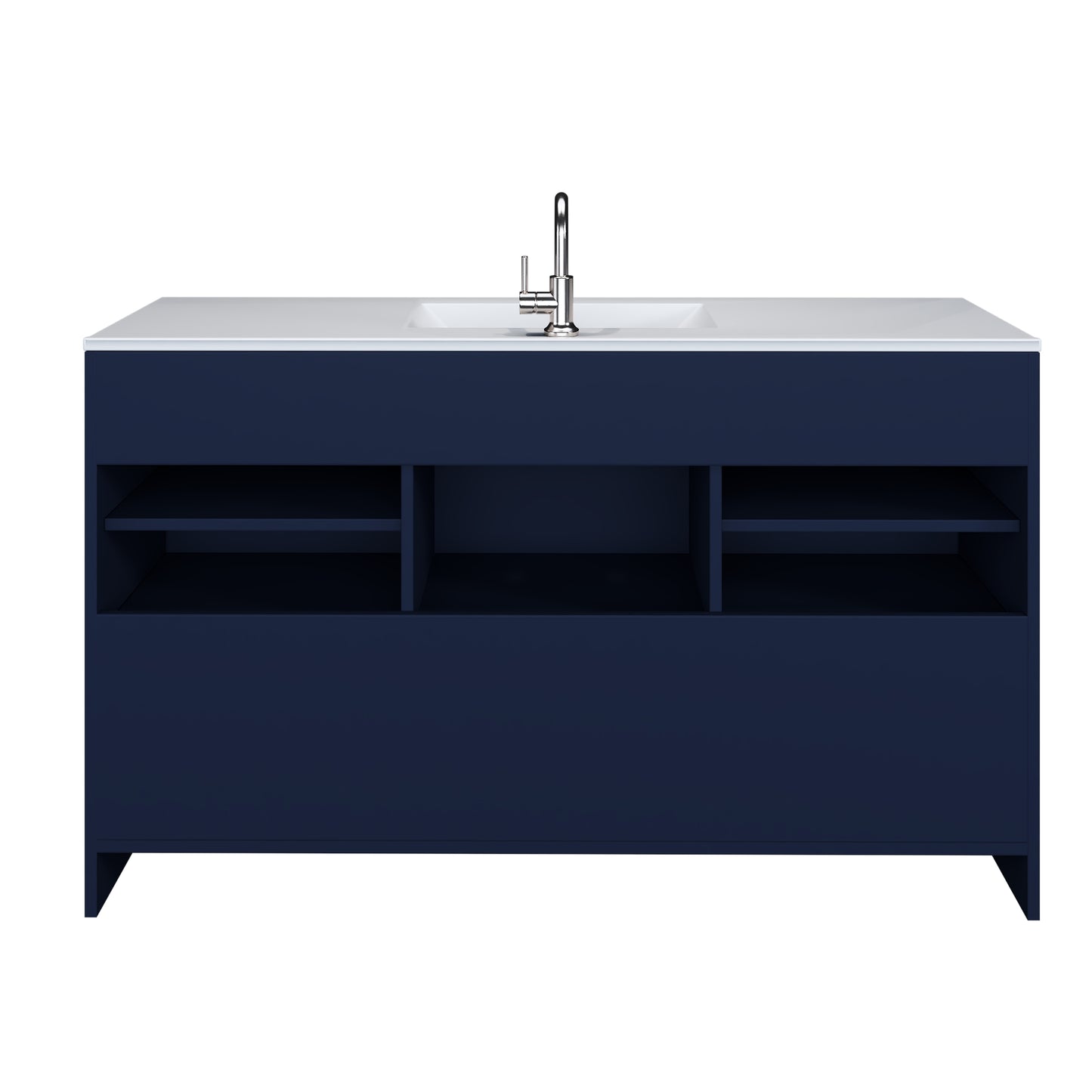 Cabo 60" Single Sink Bathroom Vanity with Ceramic counter top