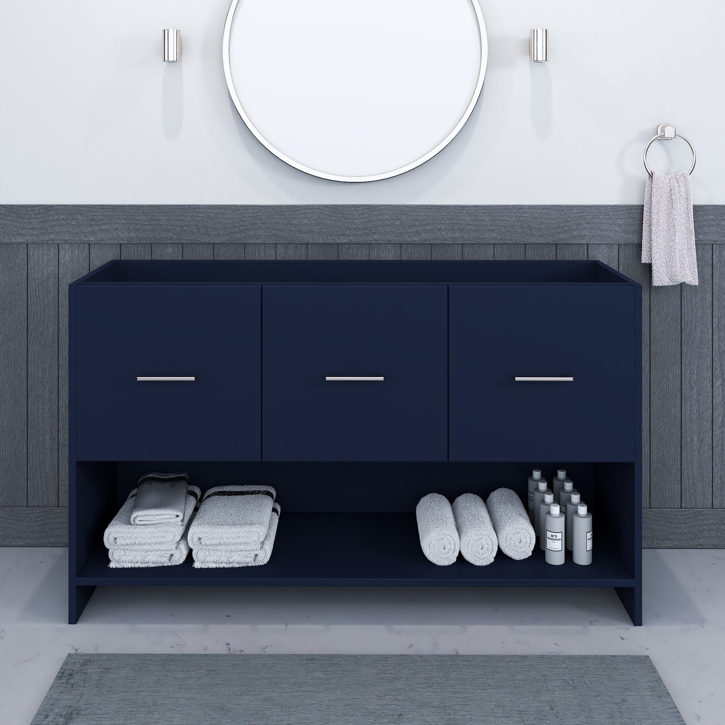 Cabo 60" Single Sink Bathroom Vanity Cabinet Only