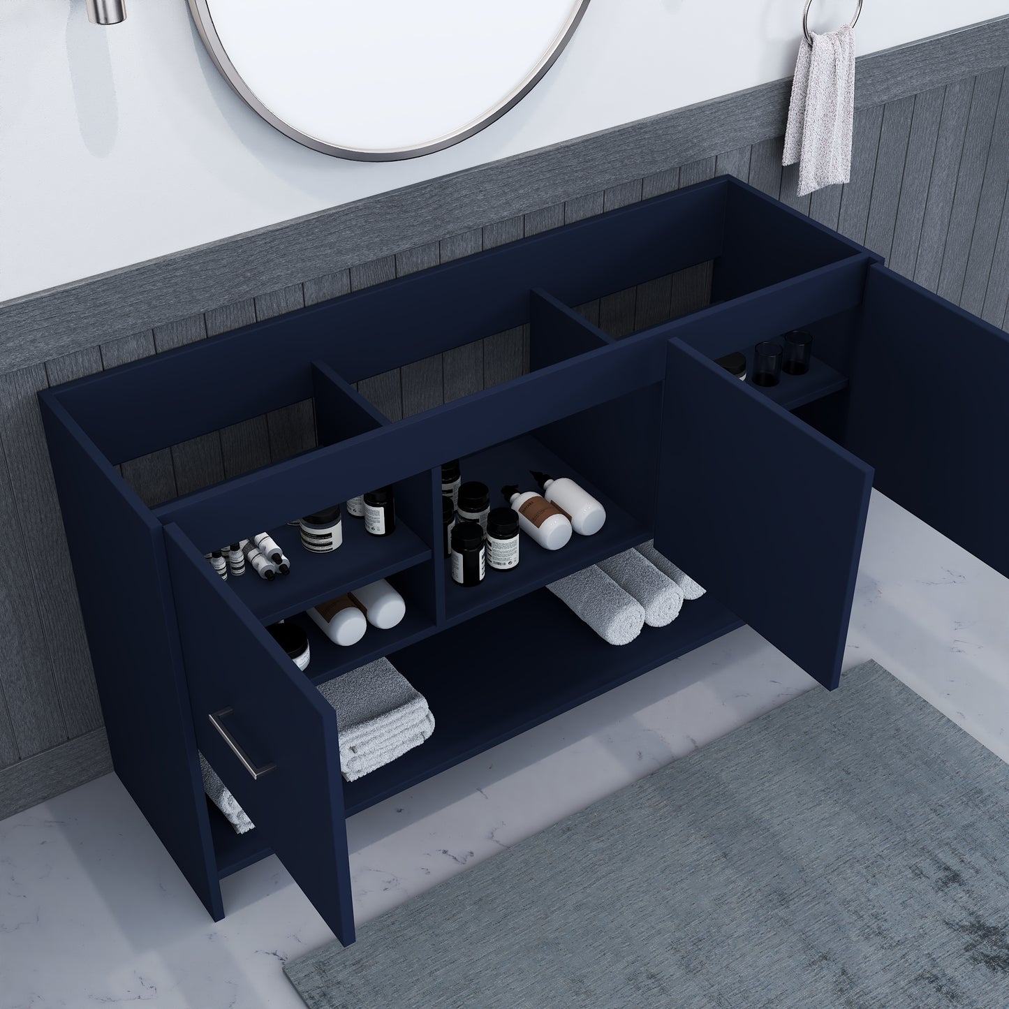 Cabo 60" Single Sink Bathroom Vanity Cabinet Only