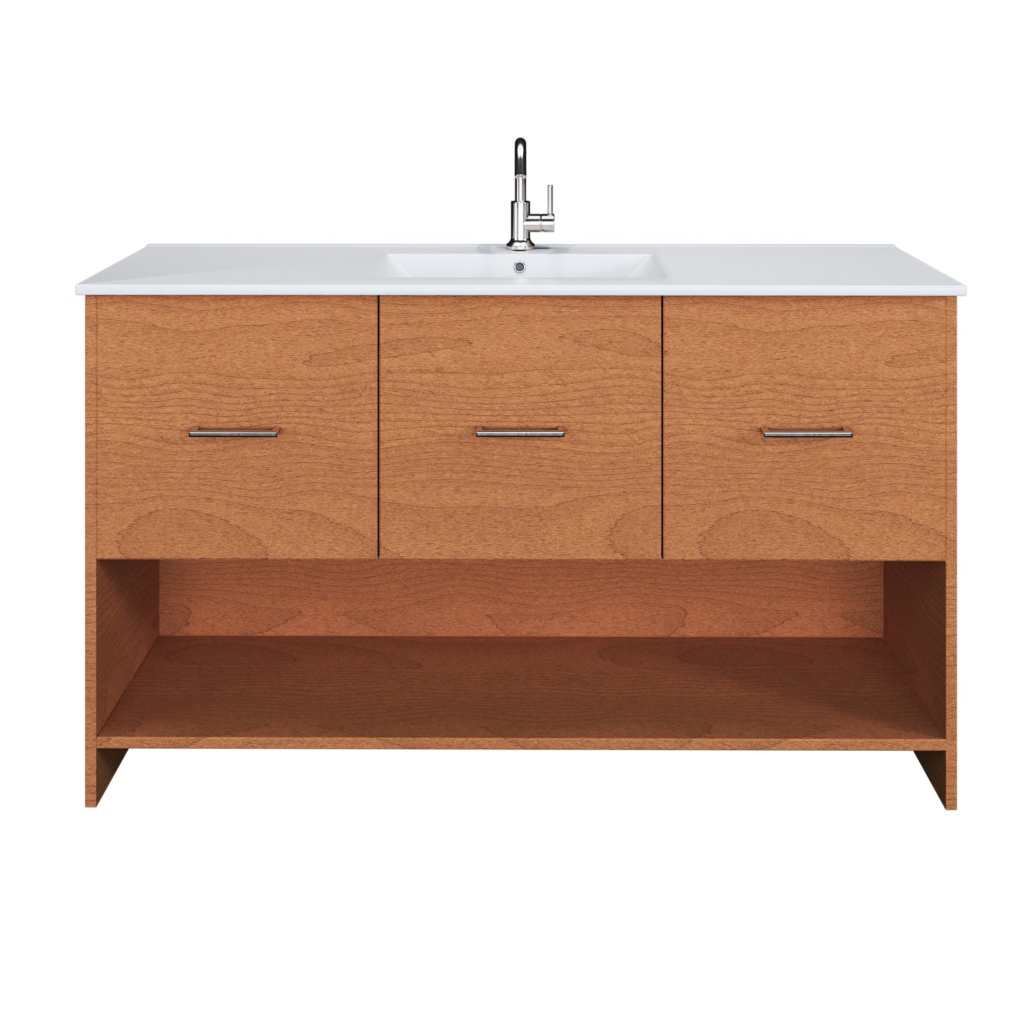 Cabo 60" Single Sink Bathroom Vanity with Ceramic counter top