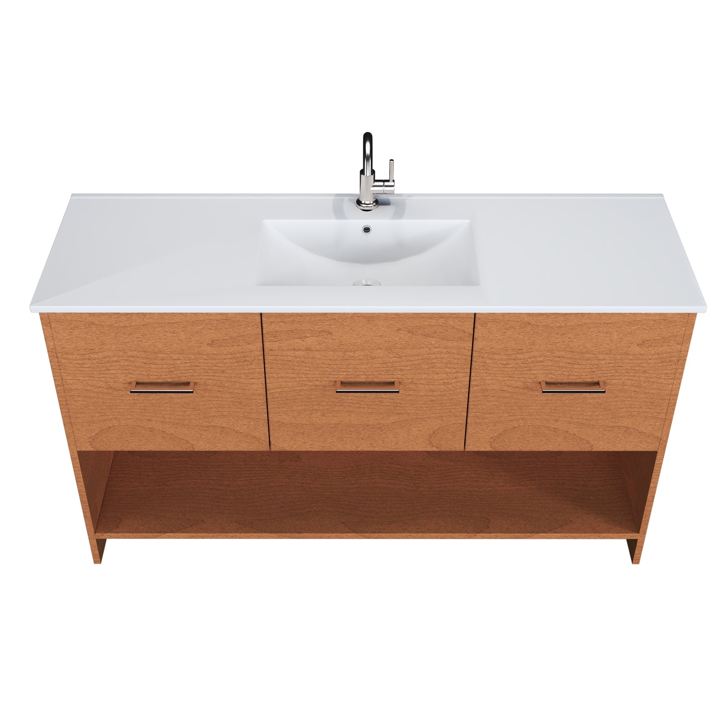 Cabo 60" Single Sink Bathroom Vanity with Ceramic counter top