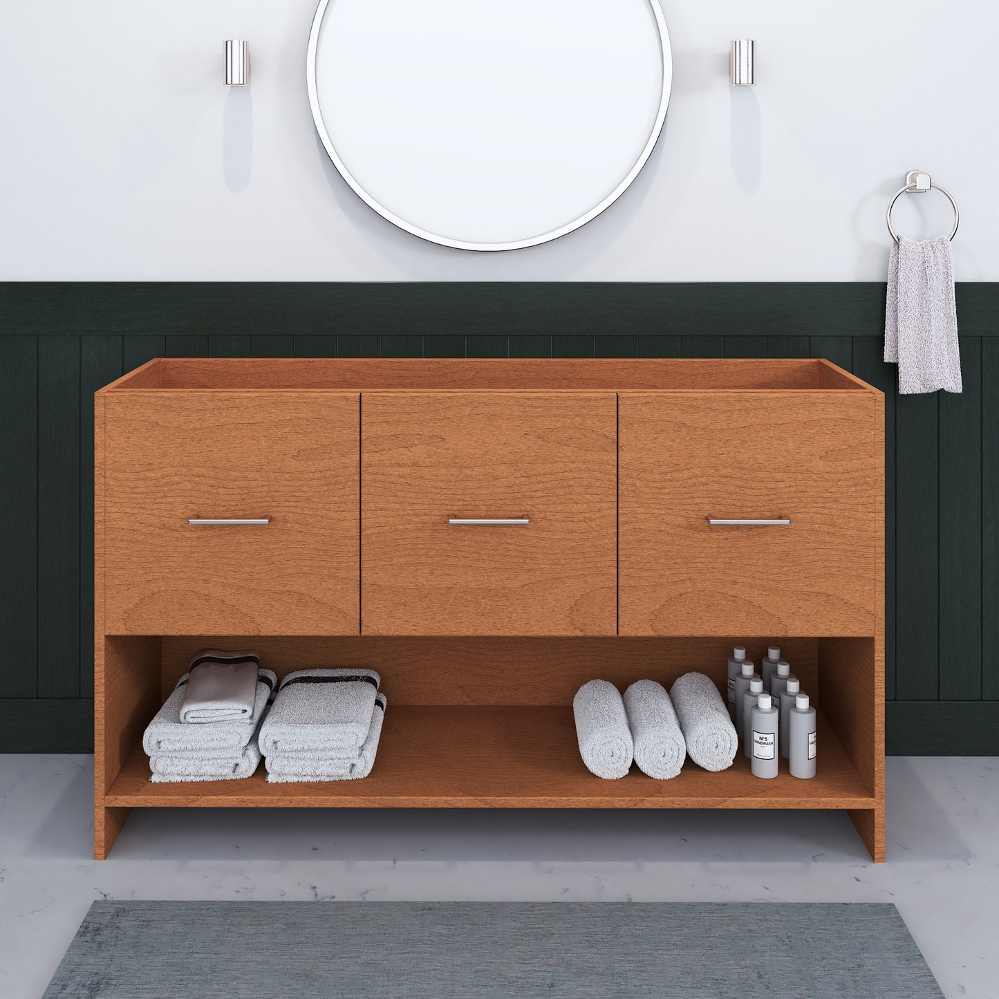 Cabo 60" Single Sink Bathroom Vanity Cabinet Only