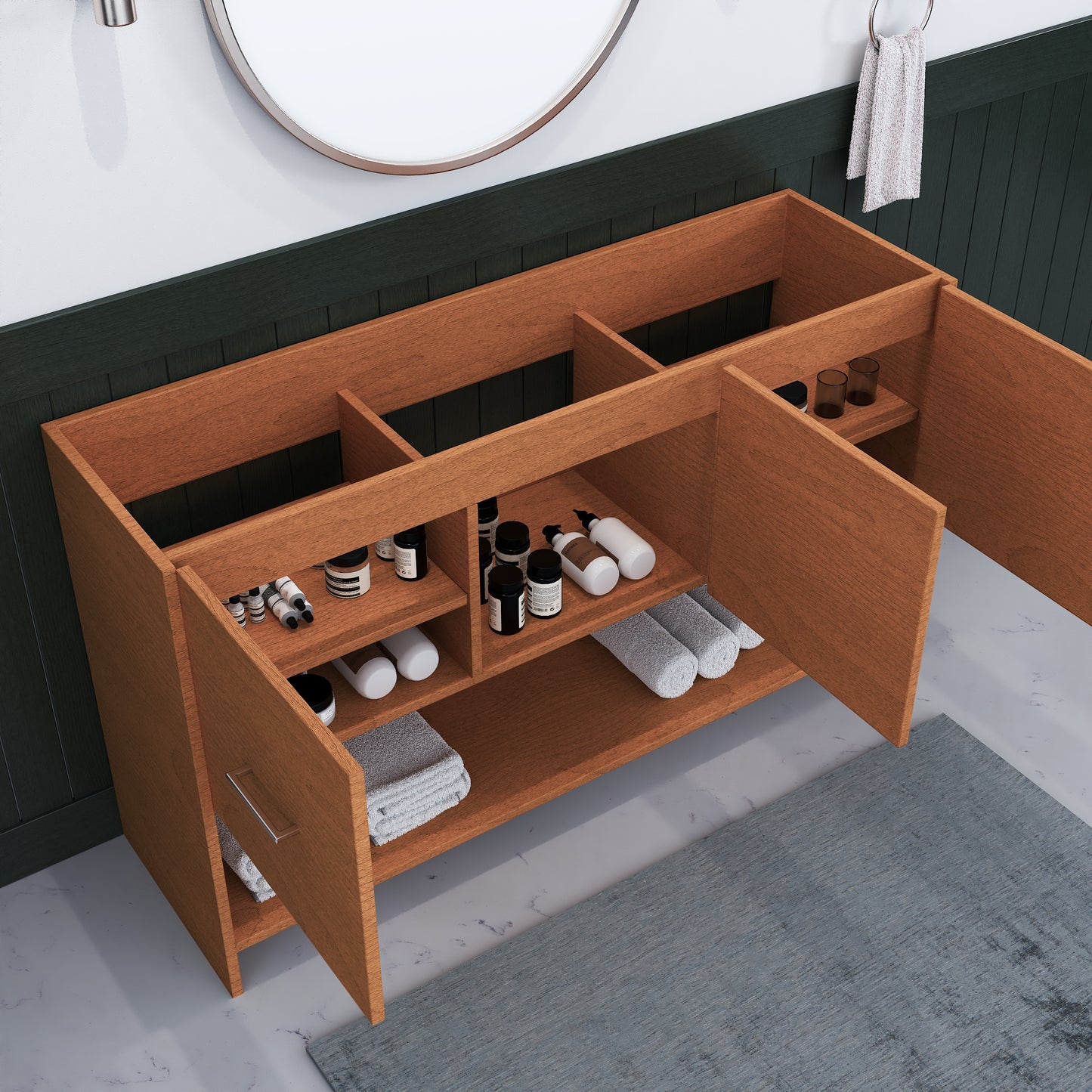 Cabo 60" Single Sink Bathroom Vanity Cabinet Only