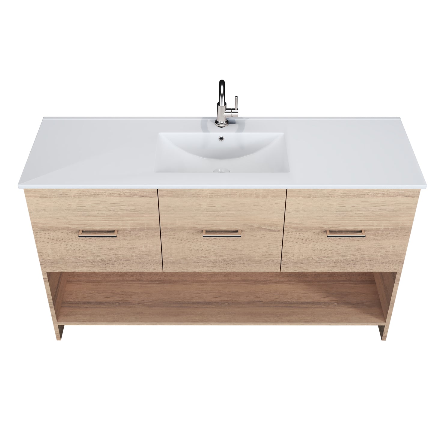 Cabo 60" Single Sink Bathroom Vanity with Ceramic counter top