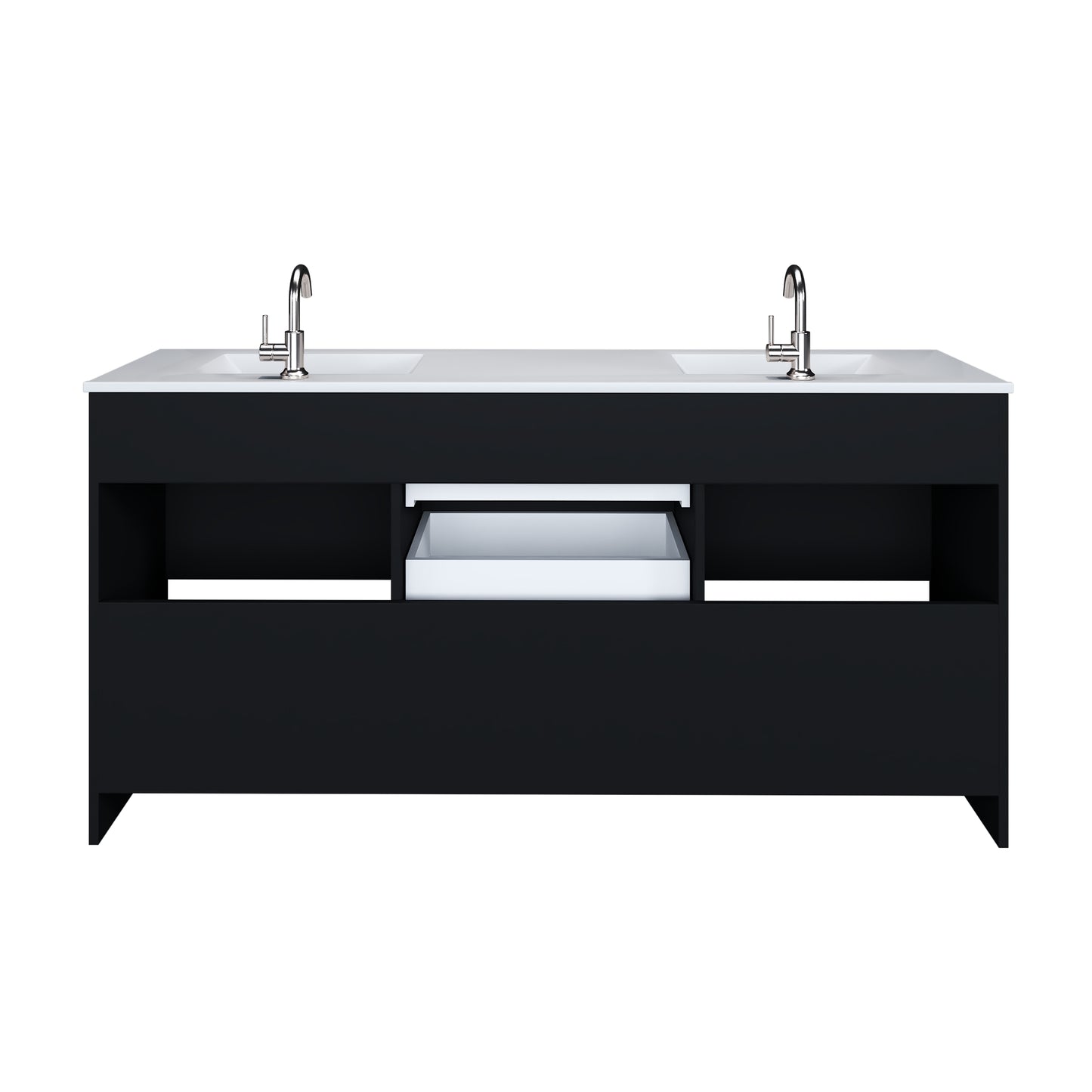 Cabo 72" Double Sink Bathroom Vanity with Ceramic counter top