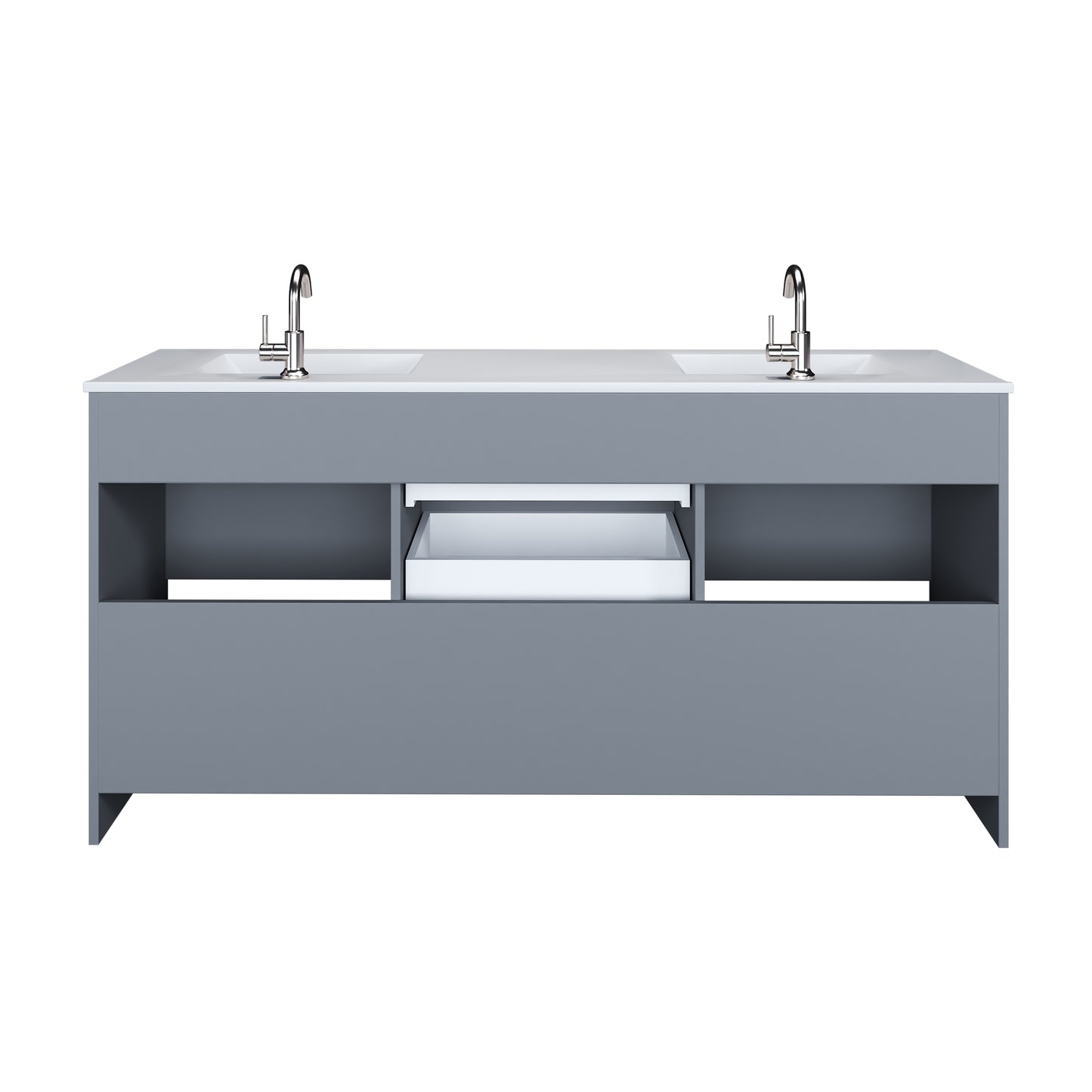 Cabo 72" Double Sink Bathroom Vanity with Ceramic counter top