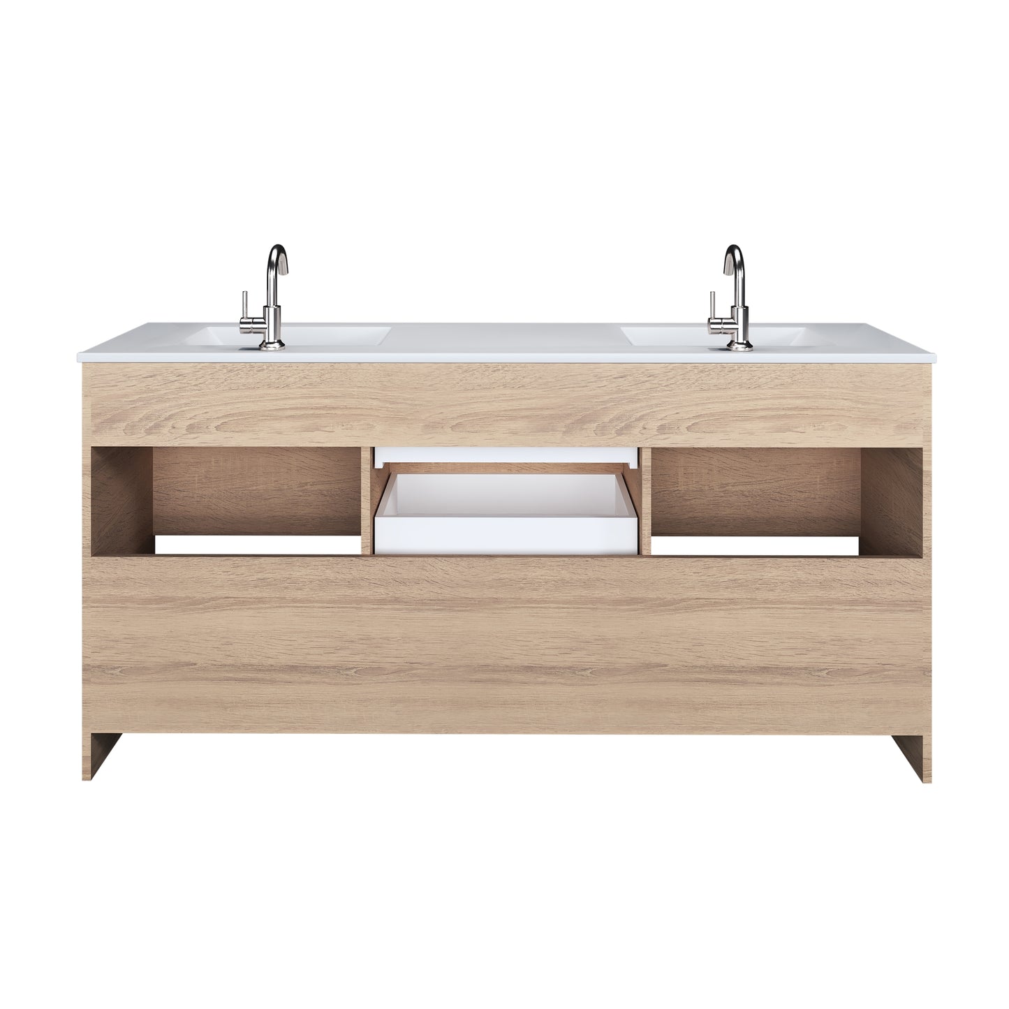 Cabo 72" Double Sink Bathroom Vanity with Ceramic counter top