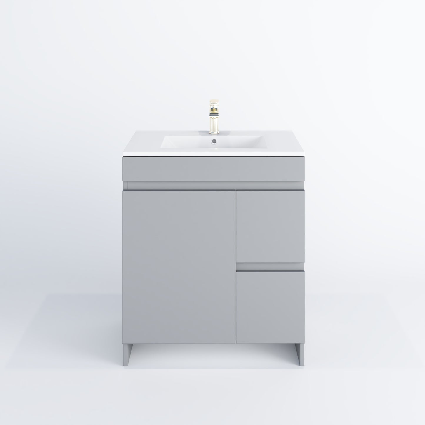 Cinnamon 30" Bathroom Vanity with integrated counter top Right Side Drawers