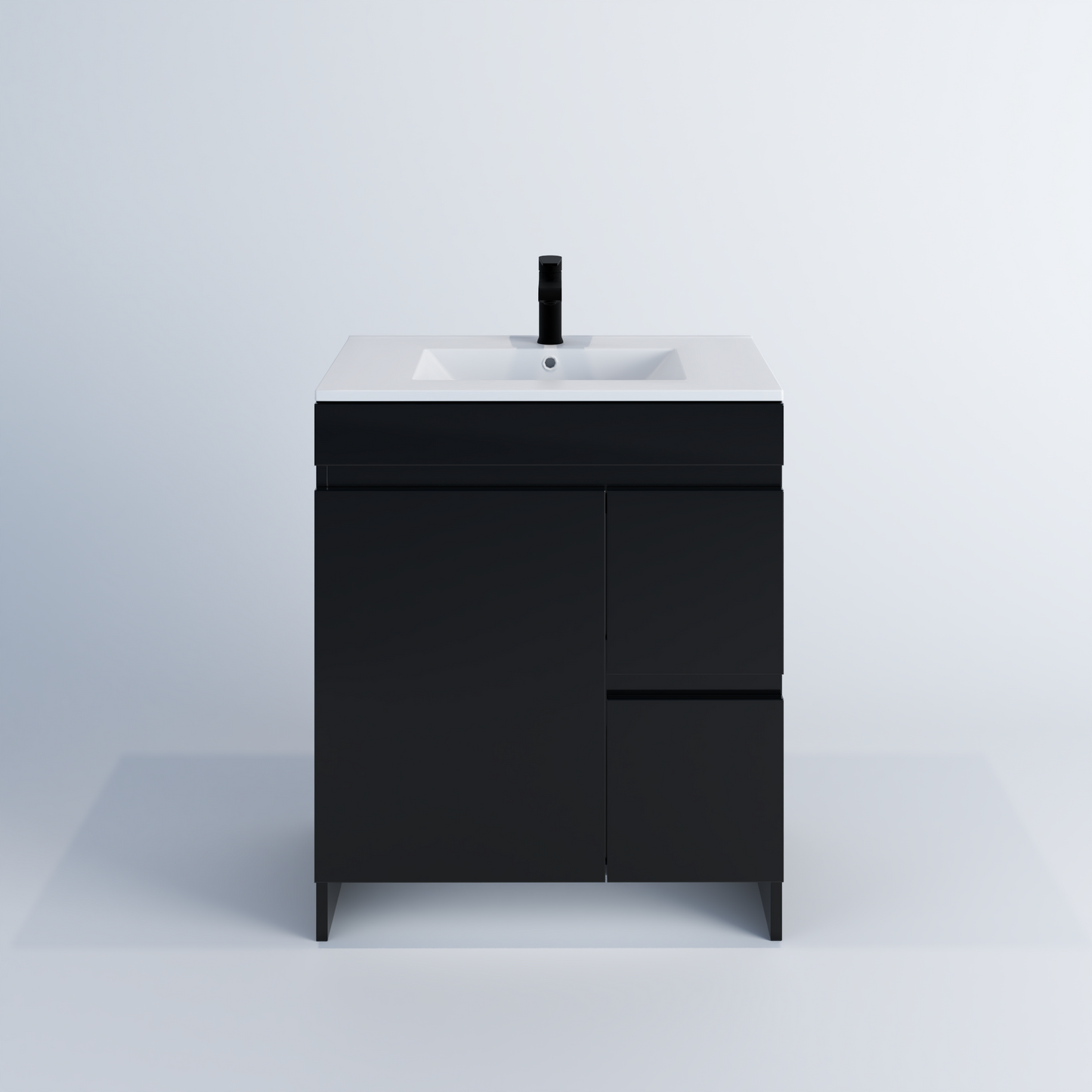 Cinnamon 30" Bathroom Vanity with integrated counter top Right Side Drawers