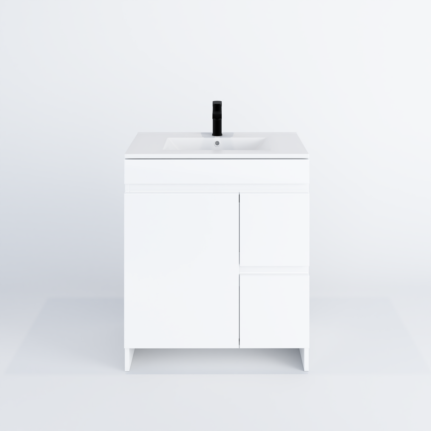 Cinnamon 30" Bathroom Vanity with integrated counter top Right Side Drawers