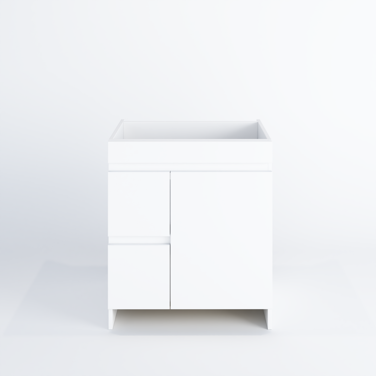 Cinnamon 30" Bathroom Vanity Cabinet Only Left Side Drawers