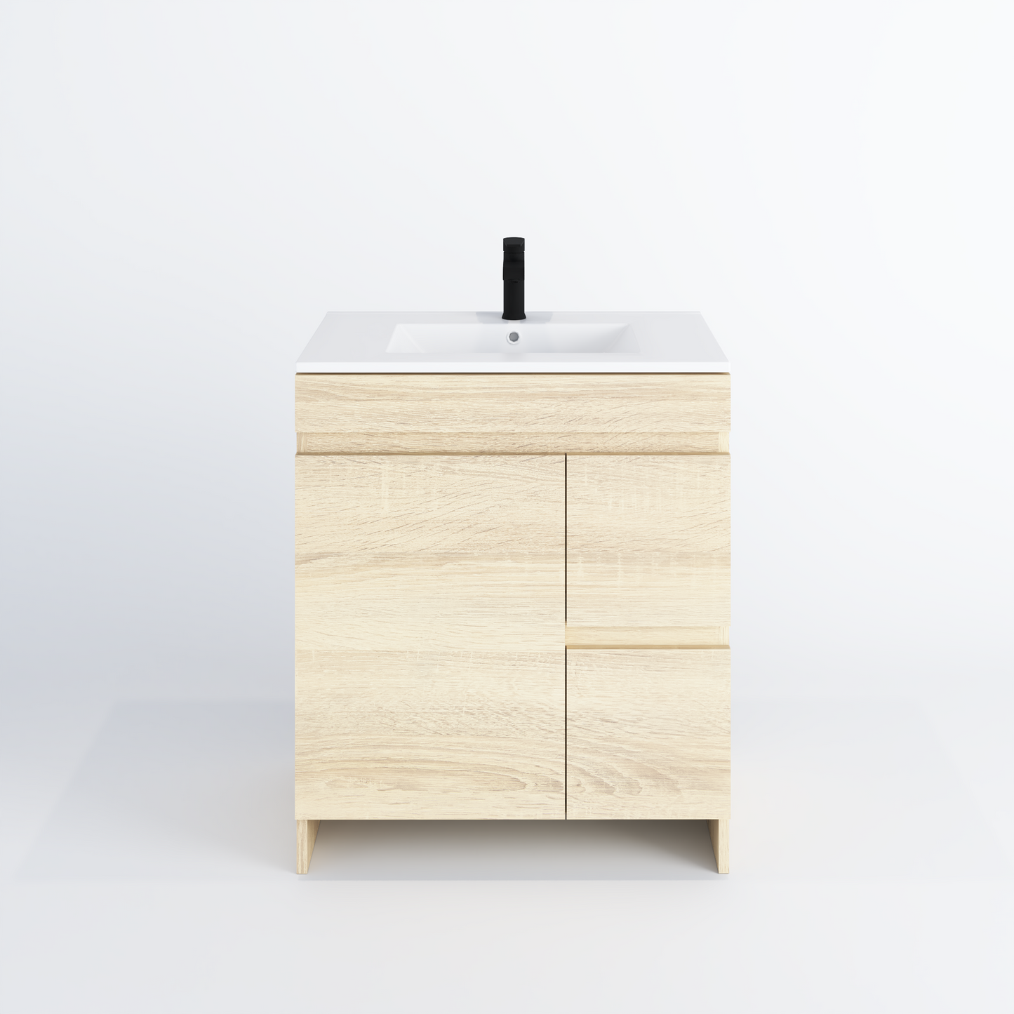 Cinnamon 30" Bathroom Vanity with integrated counter top Right Side Drawers