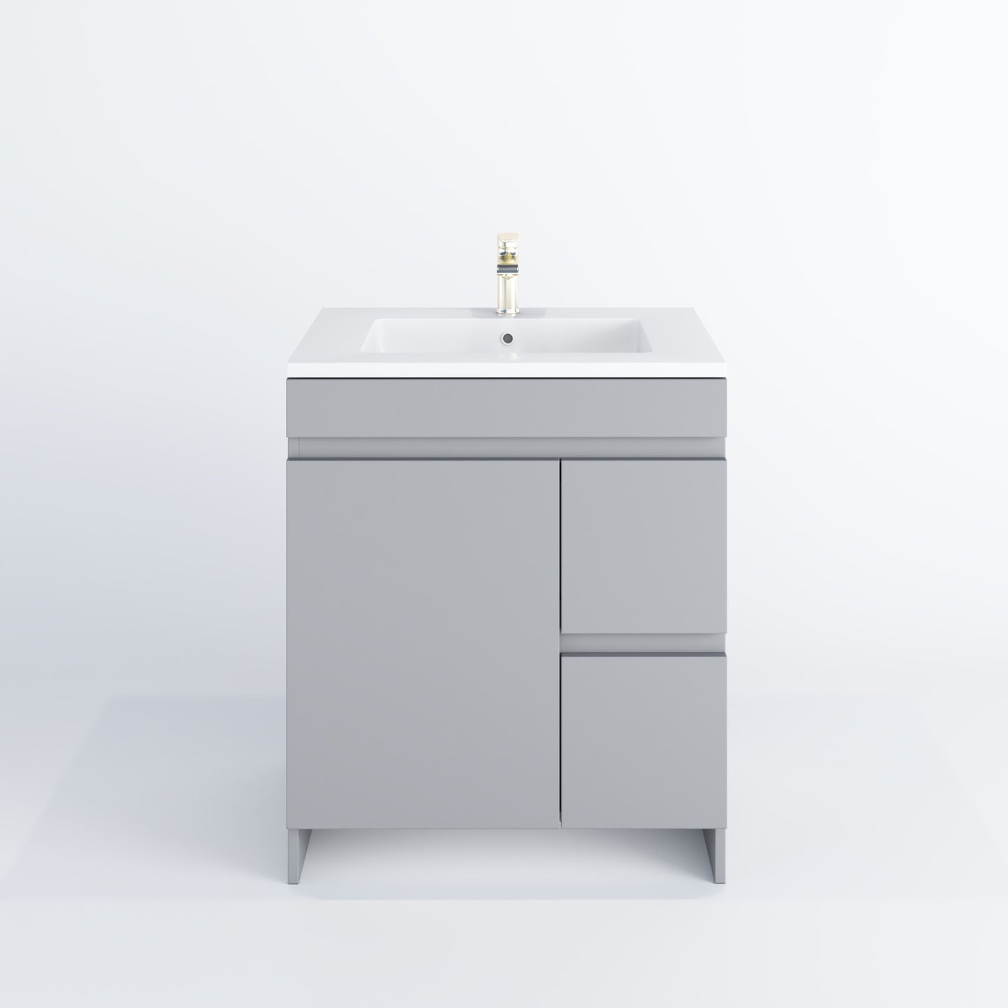 Cinnamon 30" Bathroom Vanity with integrated counter top Right Side Drawers