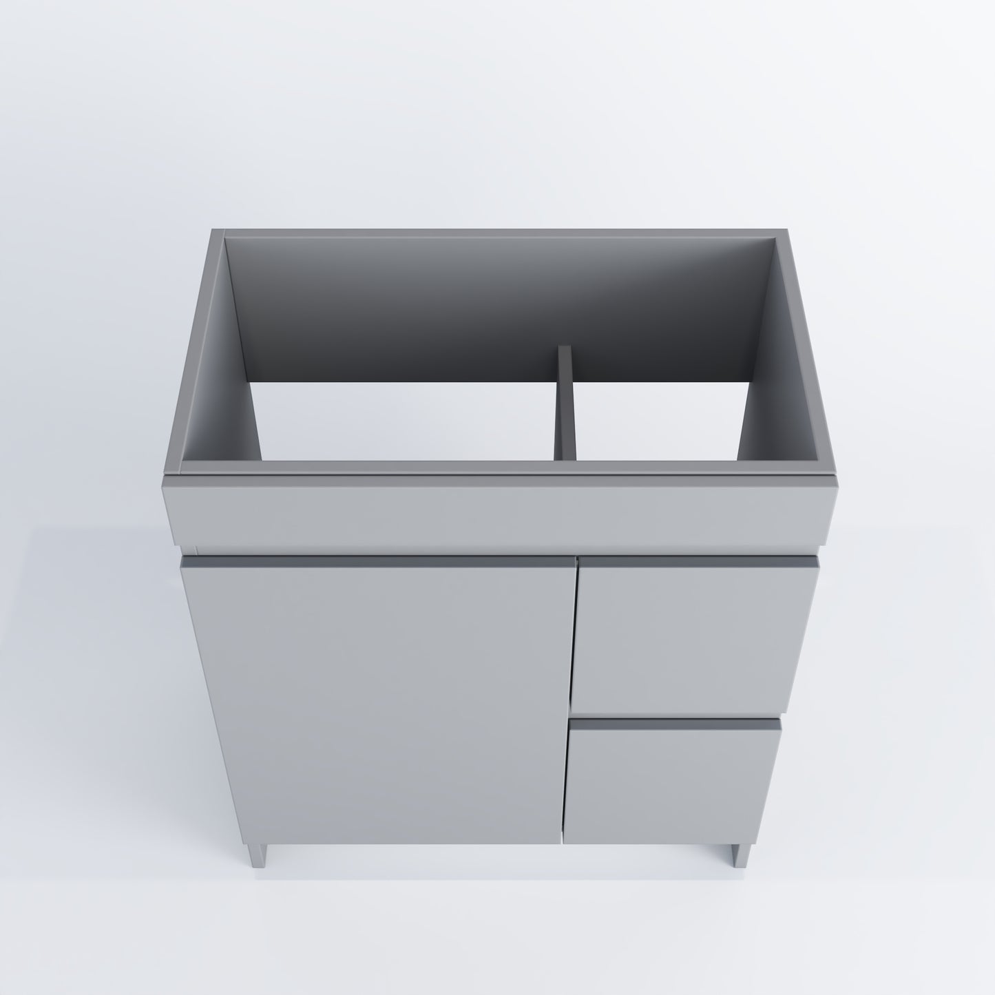 Cinnamon 30" Bathroom Vanity Cabinet Only Right Side Drawers