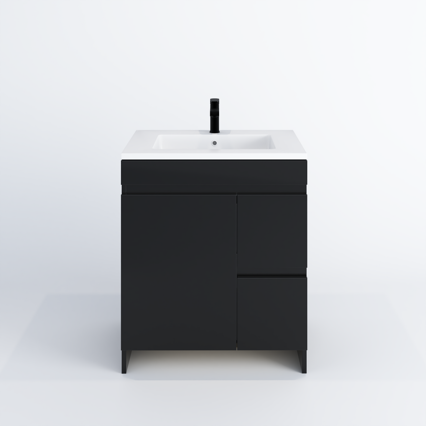 Cinnamon 30" Bathroom Vanity with integrated counter top Right Side Drawers
