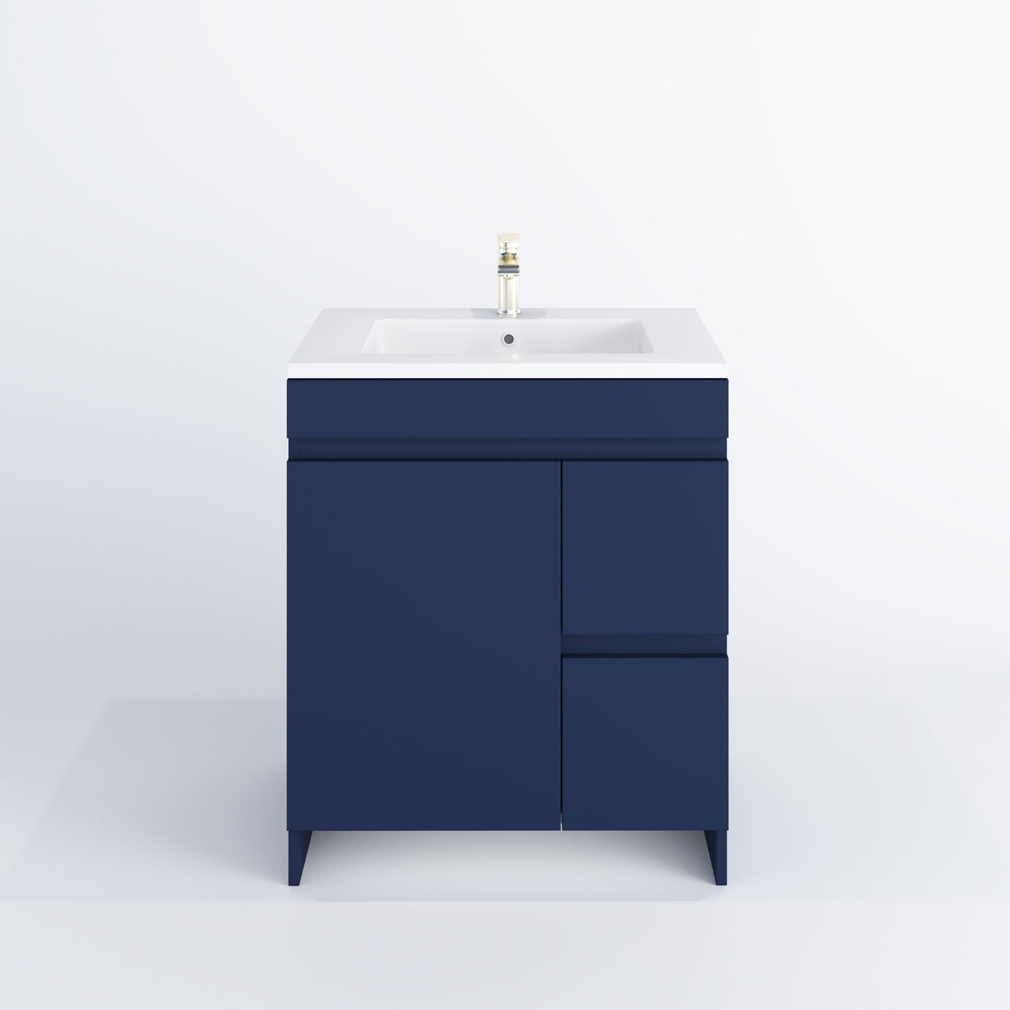 Cinnamon 30" Bathroom Vanity with integrated counter top Right Side Drawers