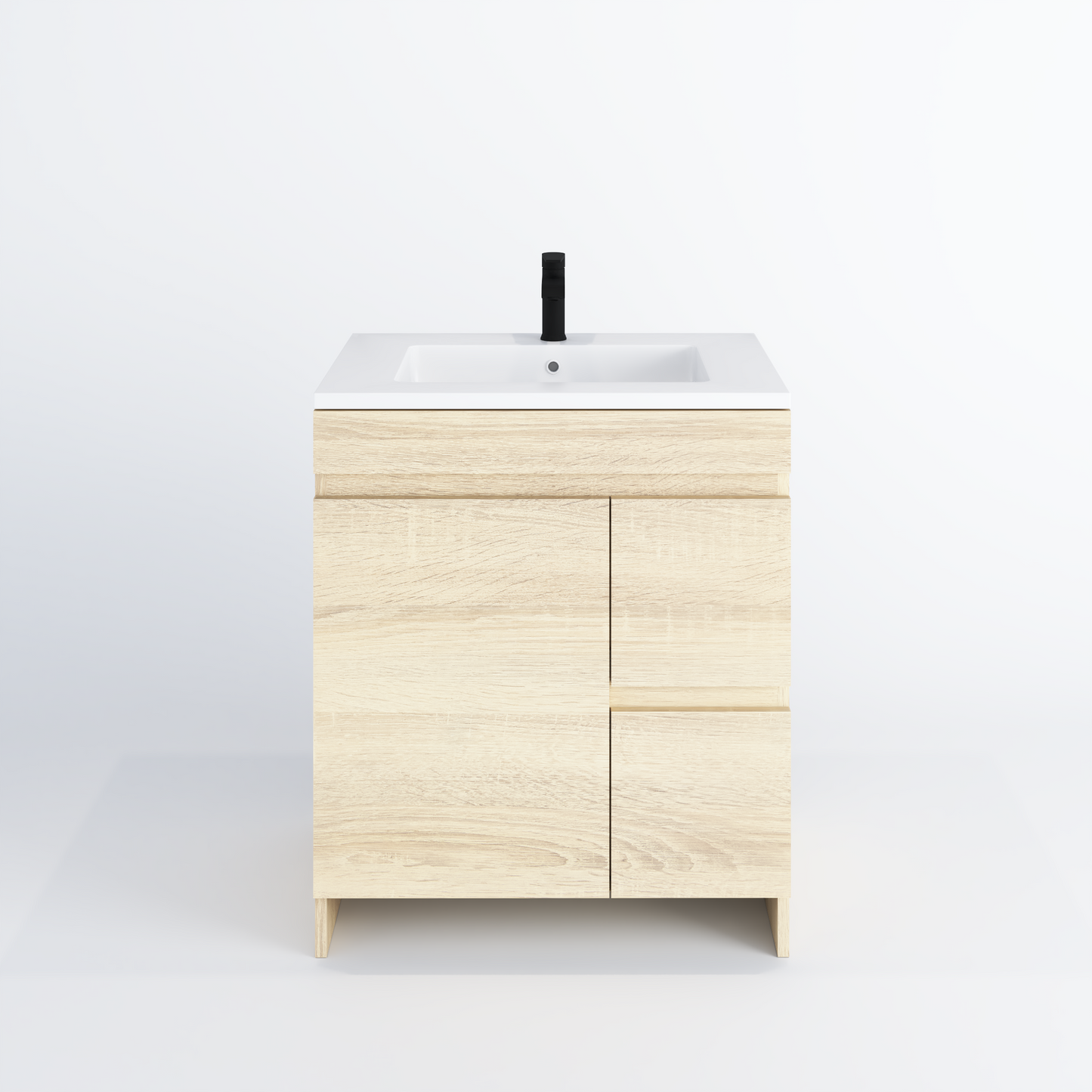Cinnamon 30" Bathroom Vanity with integrated counter top Right Side Drawers