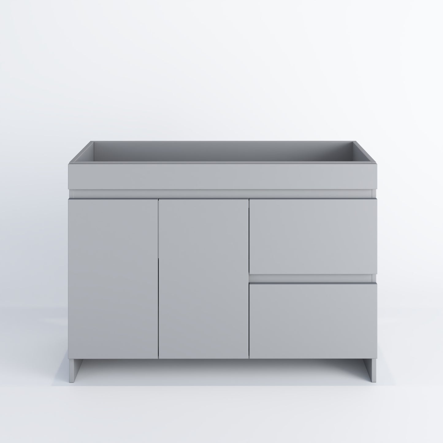 Cinnamon 48" Bathroom Vanity Cabinet Only Right Side Drawers