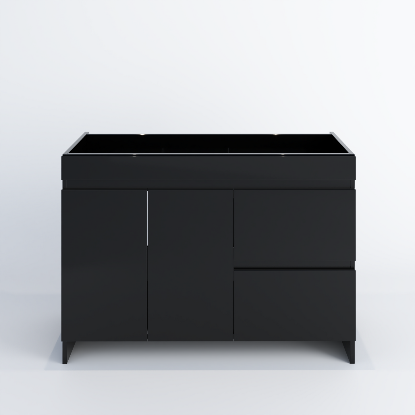Cinnamon 48" Bathroom Vanity Cabinet Only Right Side Drawers