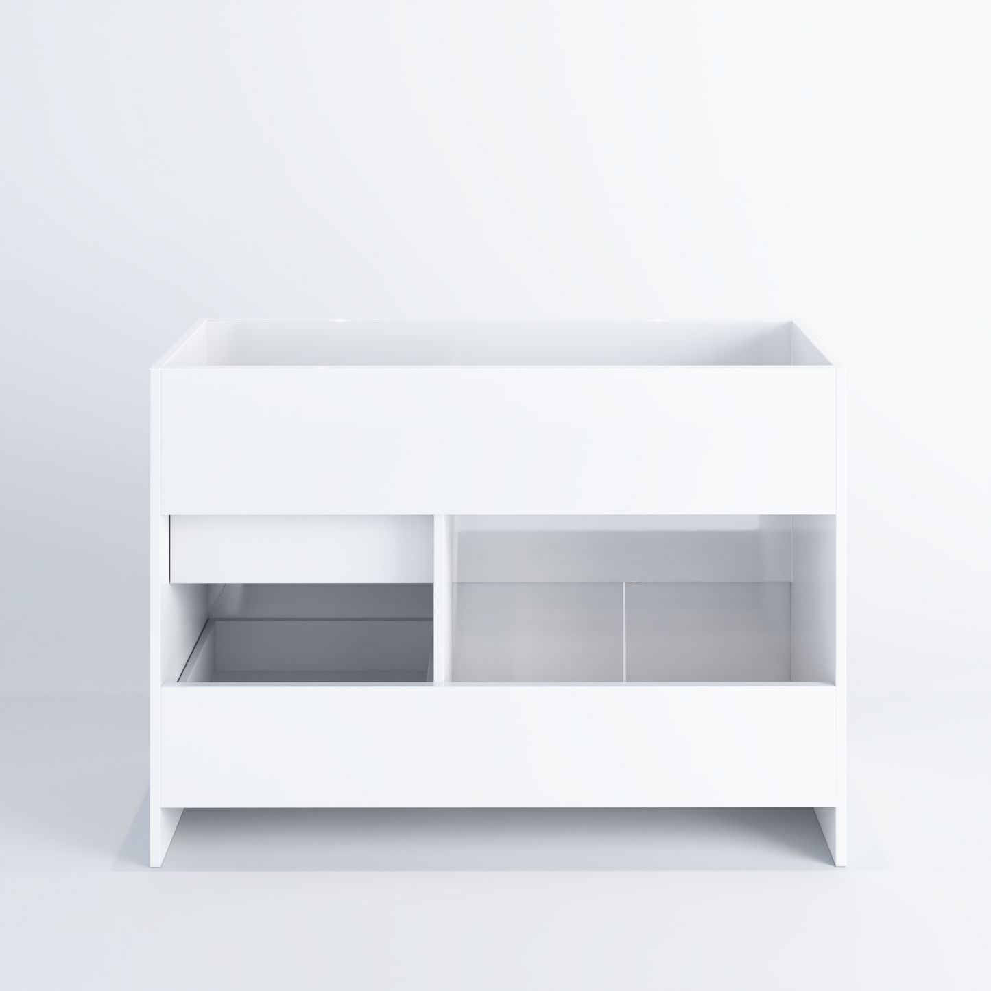 Cinnamon 48" Bathroom Vanity Cabinet Only Right Side Drawers