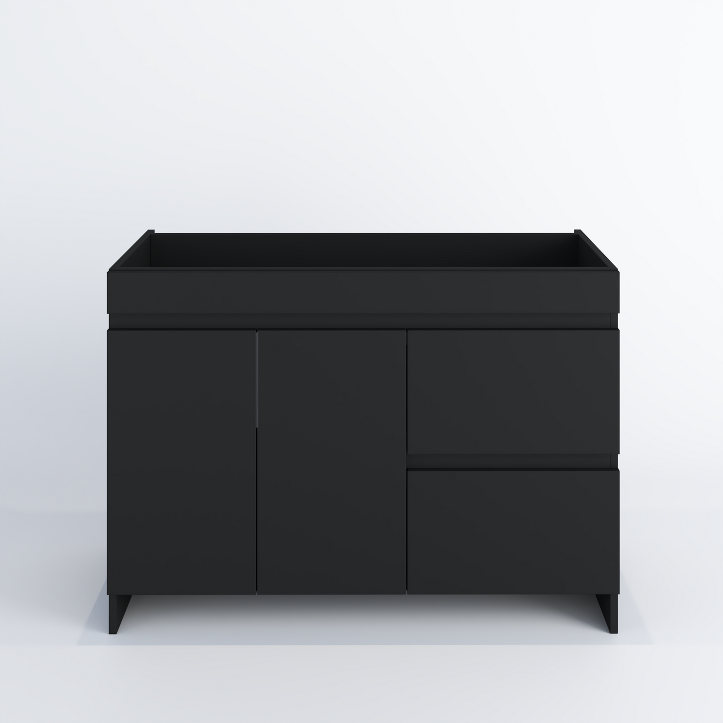 Cinnamon 48" Bathroom Vanity Cabinet Only Right Side Drawers