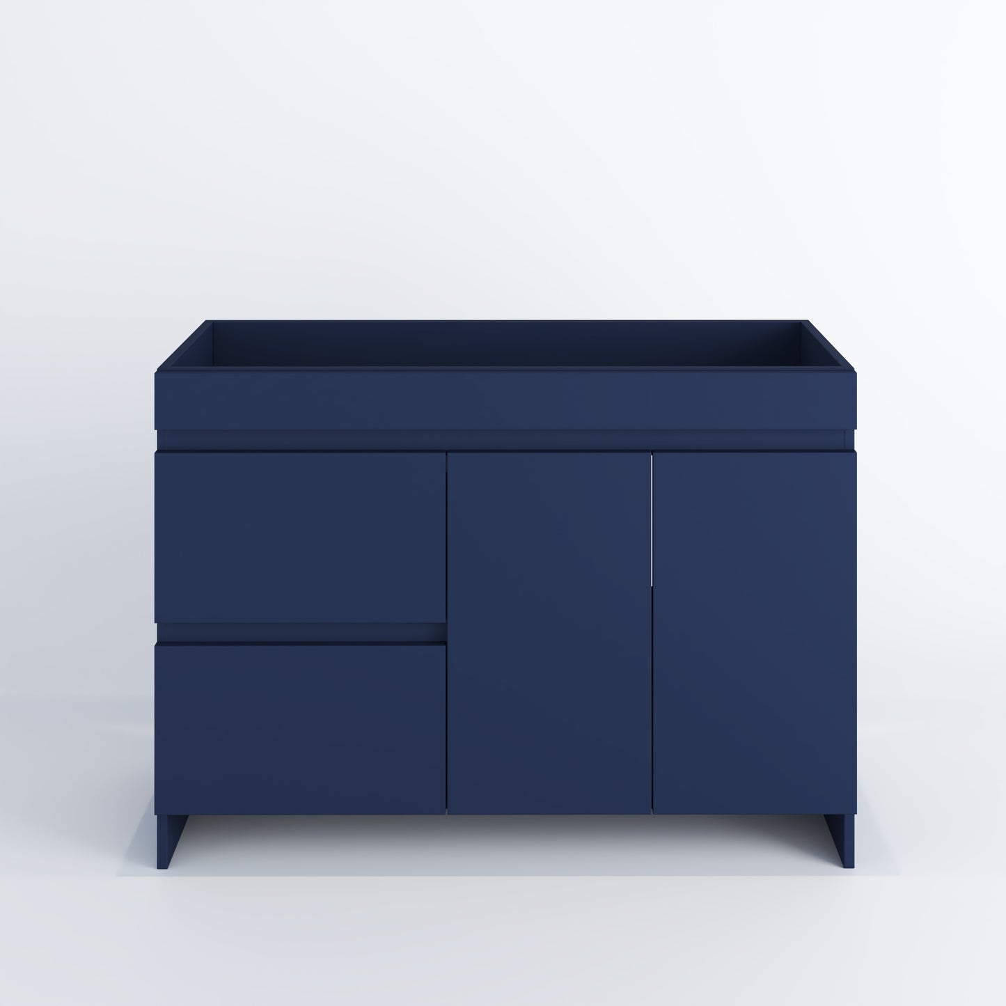 Cinnamon 48" Bathroom Vanity Cabinet Only Left Side Drawers