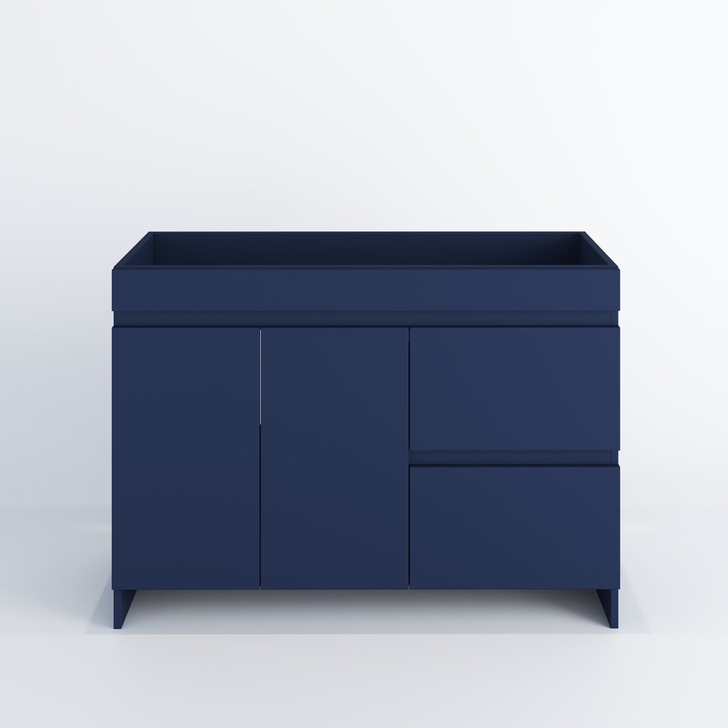 Cinnamon 48" Bathroom Vanity Cabinet Only Right Side Drawers