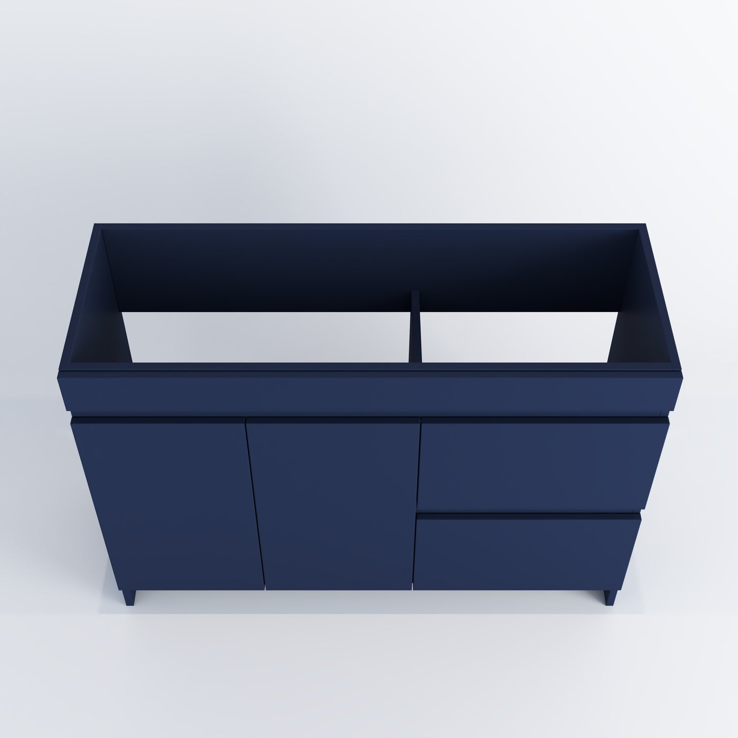 Cinnamon 48" Bathroom Vanity Cabinet Only Right Side Drawers