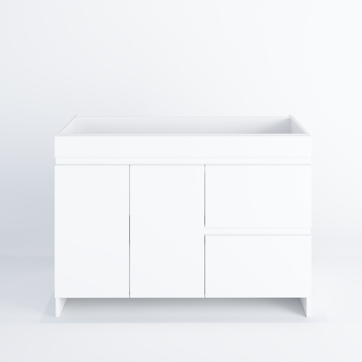 Cinnamon 48" Bathroom Vanity Cabinet Only Right Side Drawers