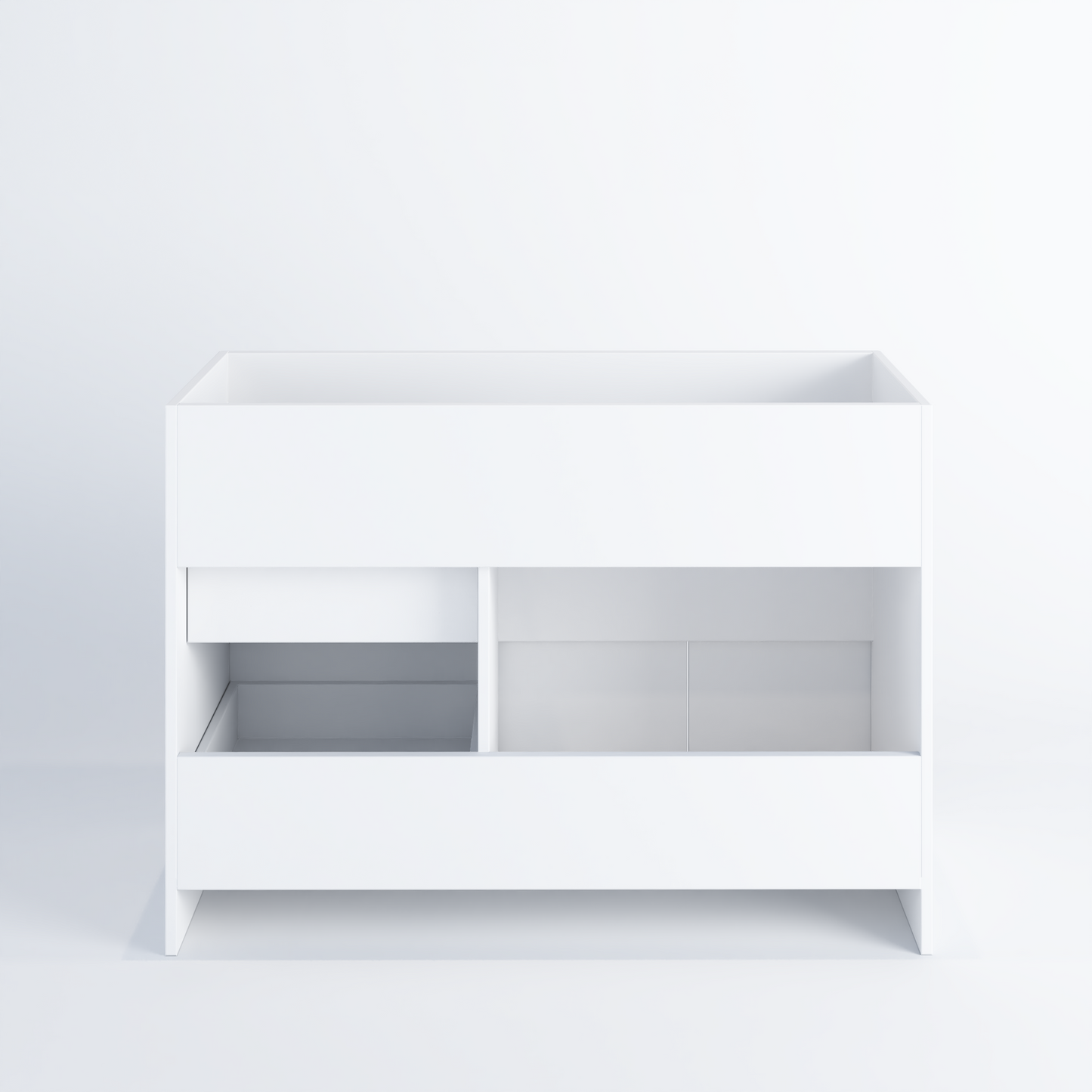 Cinnamon 48" Bathroom Vanity Cabinet Only Right Side Drawers