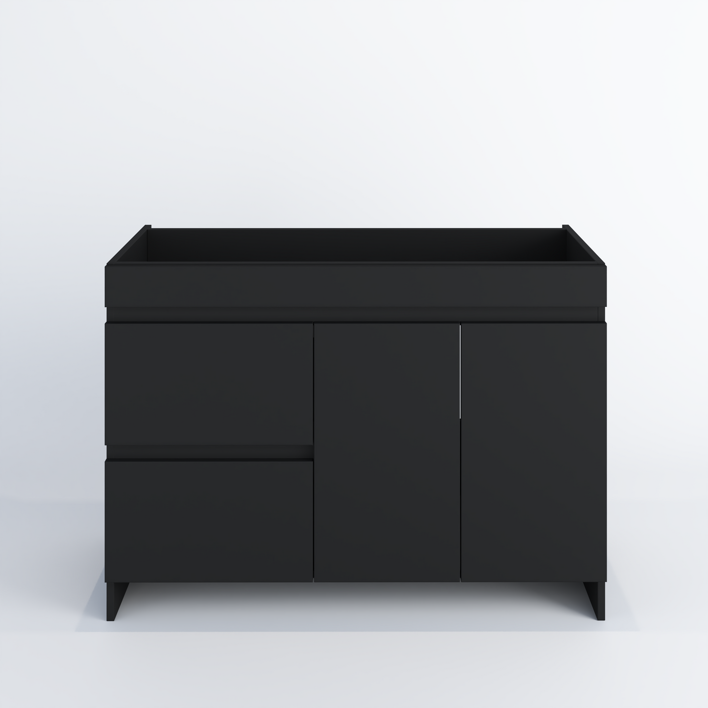 Cinnamon 48" Bathroom Vanity Cabinet Only Left Side Drawers