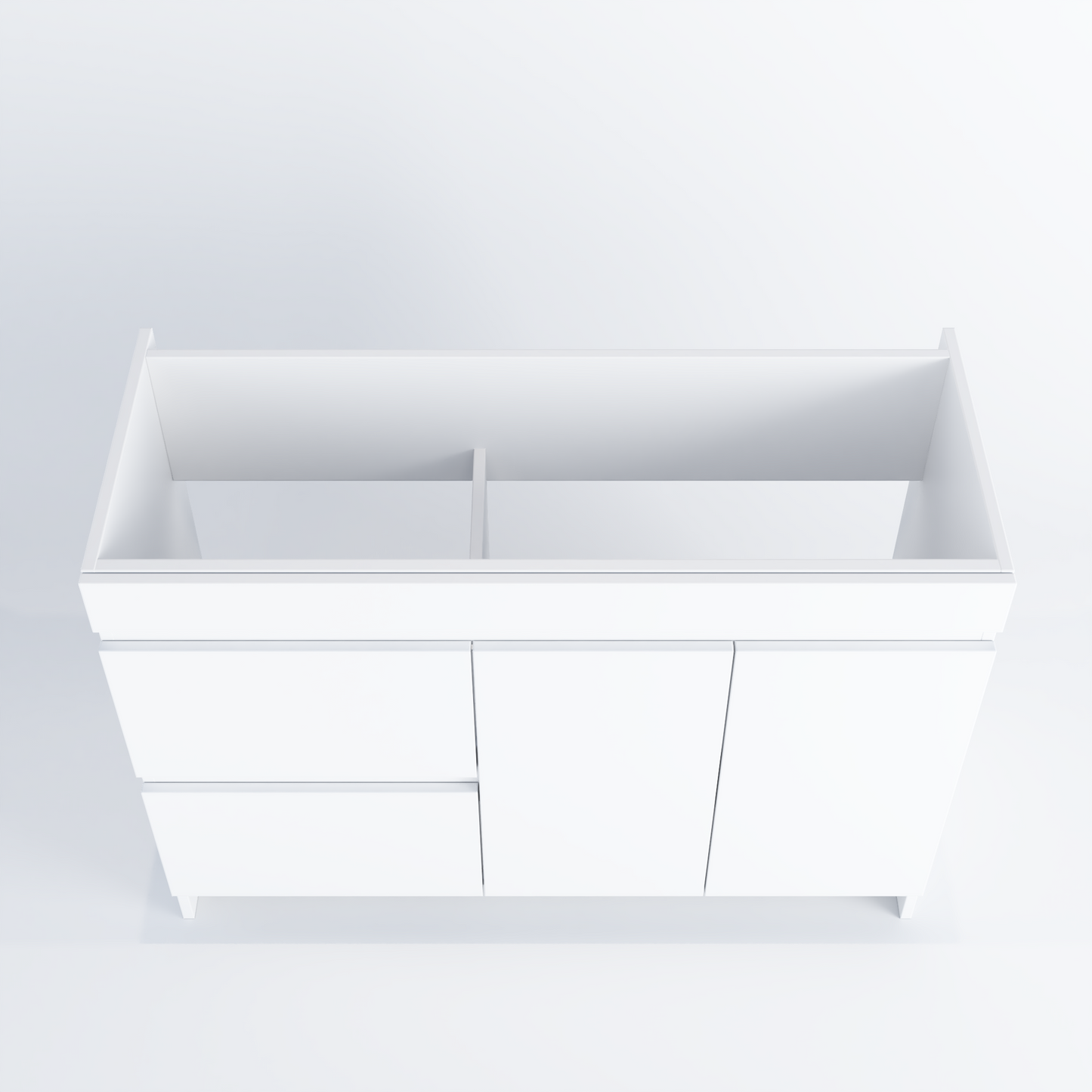 Cinnamon 48" Bathroom Vanity Cabinet Only Left Side Drawers