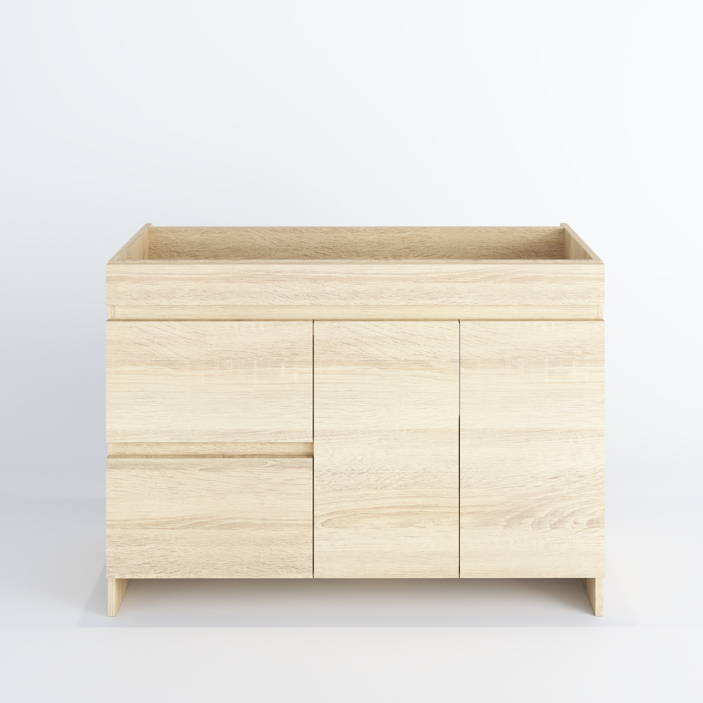 Cinnamon 48" Bathroom Vanity Cabinet Only Left Side Drawers