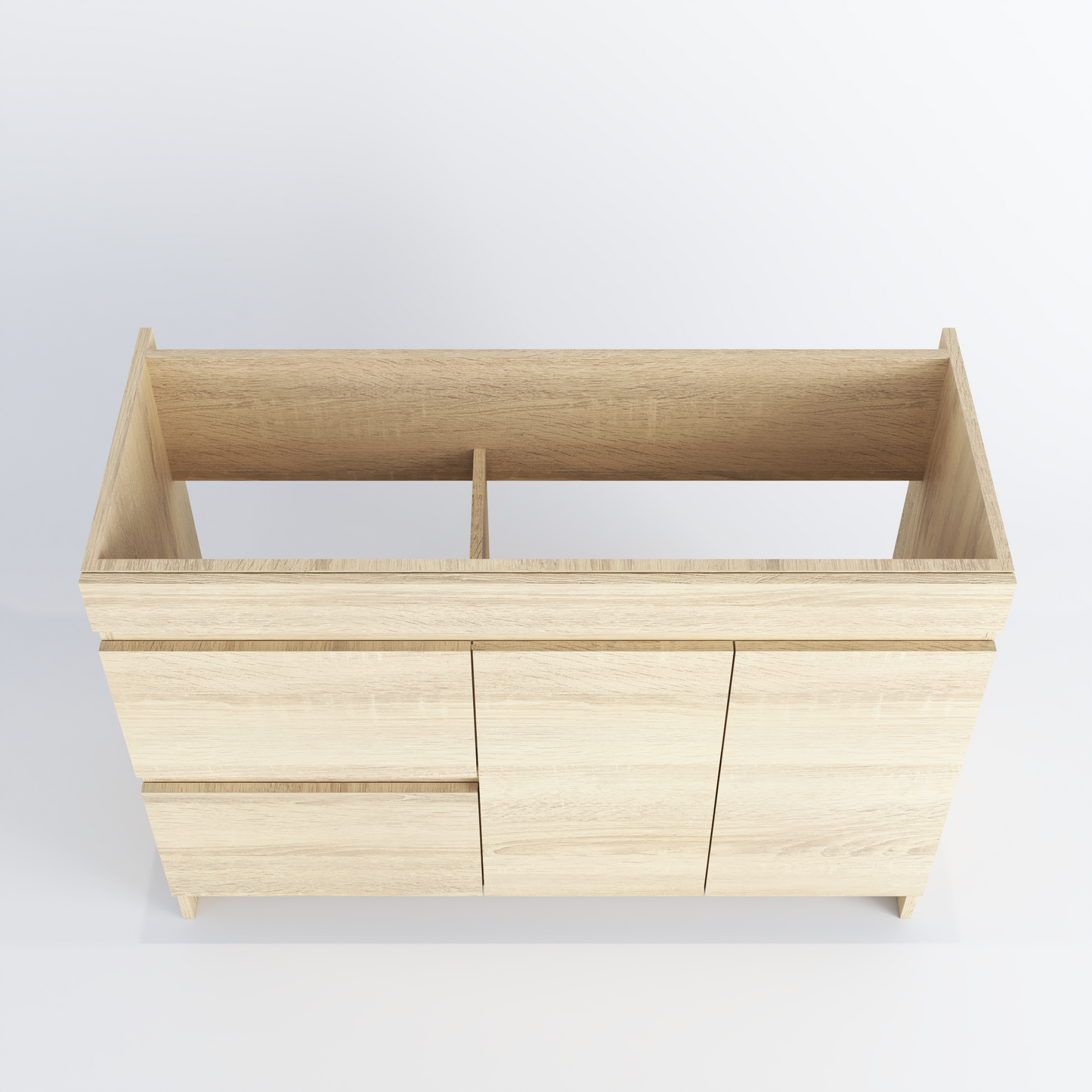 Cinnamon 48" Bathroom Vanity Cabinet Only Left Side Drawers