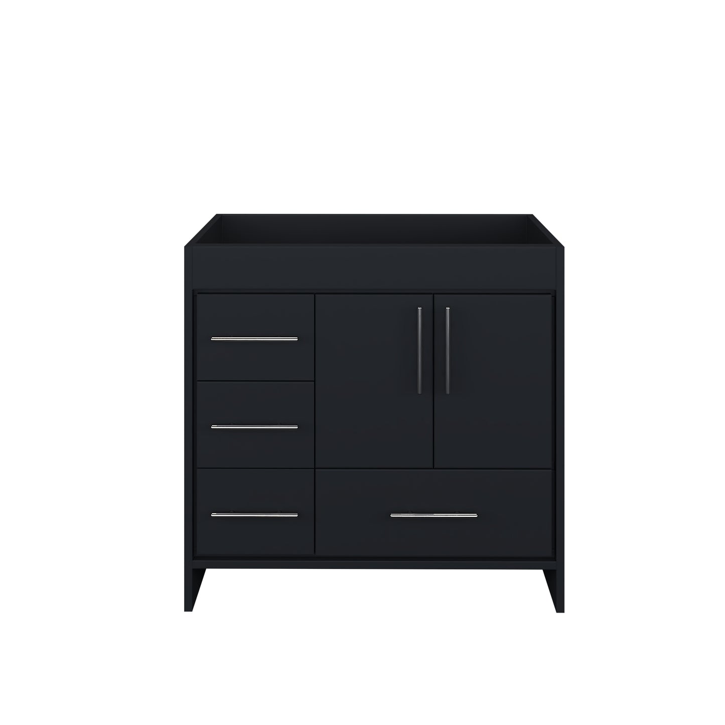Flow 36" Bathroom Vanity Left Side Drawers Cabinet Only