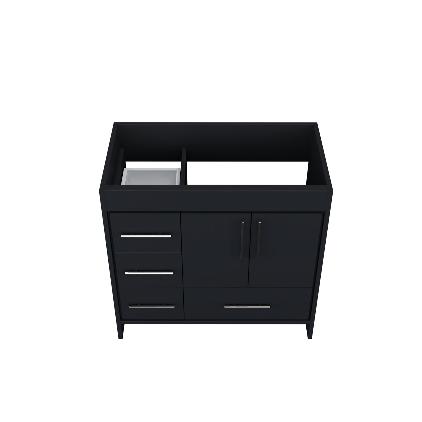 Flow 36" Bathroom Vanity Left Side Drawers Cabinet Only