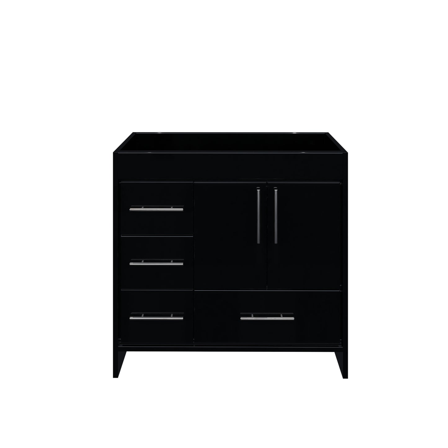 Flow 36" Bathroom Vanity Left Side Drawers Cabinet Only
