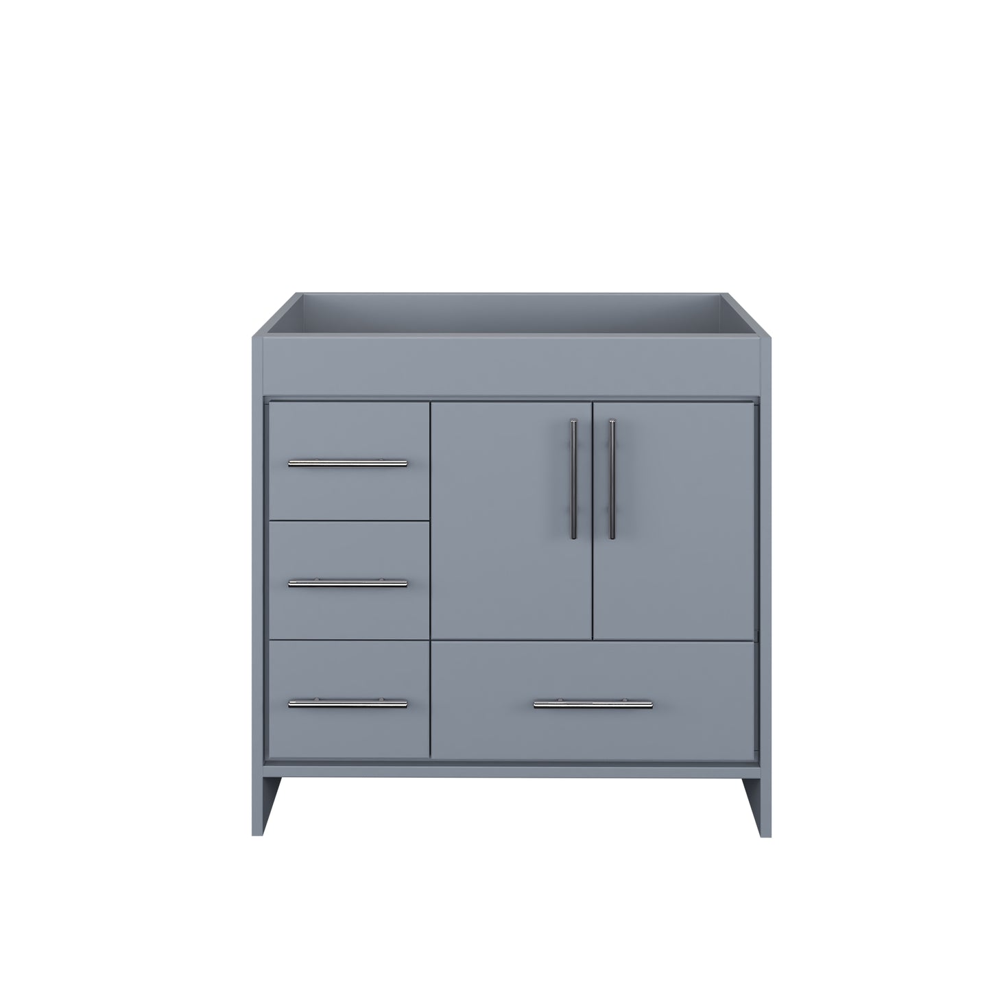 Flow 36" Bathroom Vanity Left Side Drawers Cabinet Only