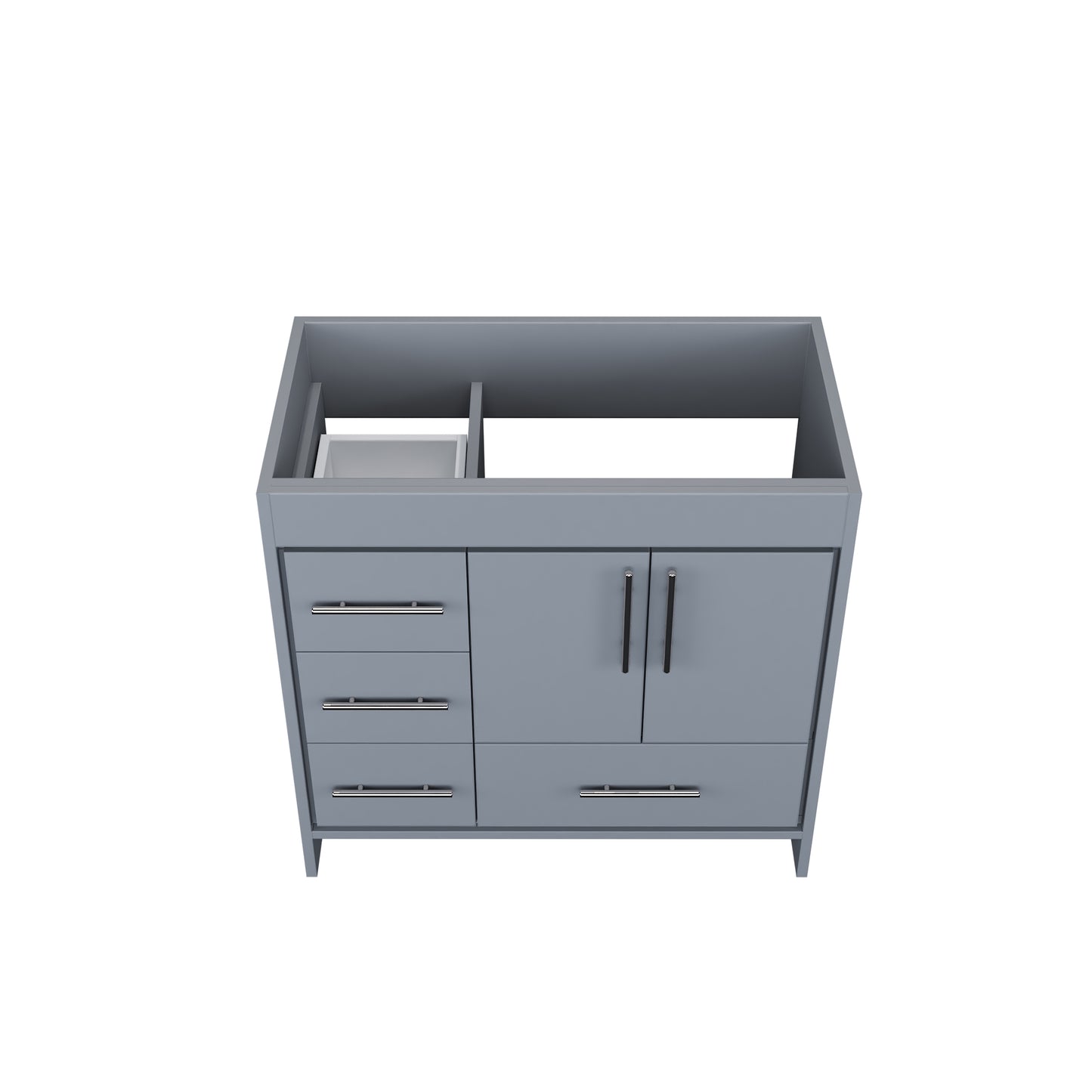 Flow 36" Bathroom Vanity Left Side Drawers Cabinet Only