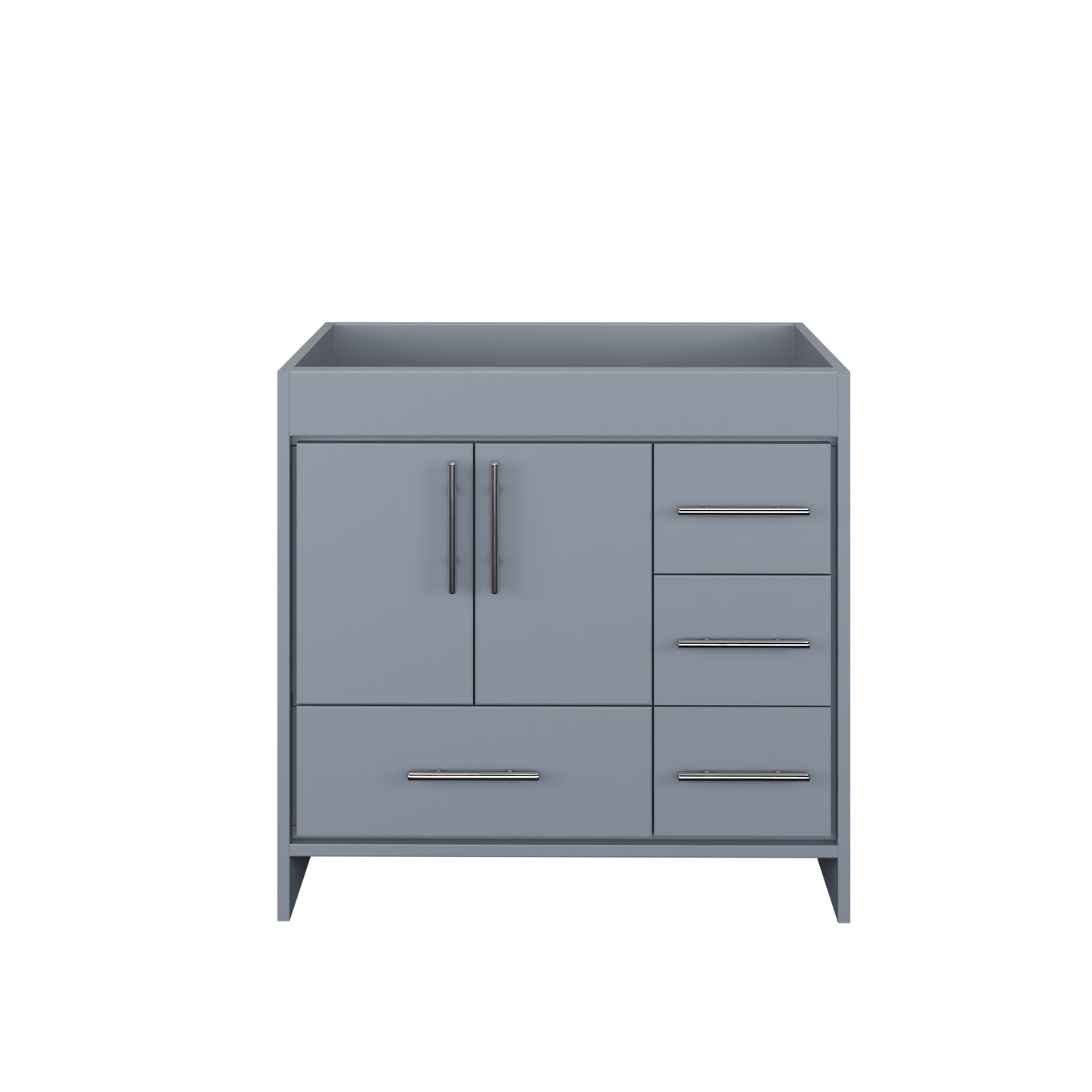 Flow 36" Bathroom Vanity Right Side Drawers Cabinet Only