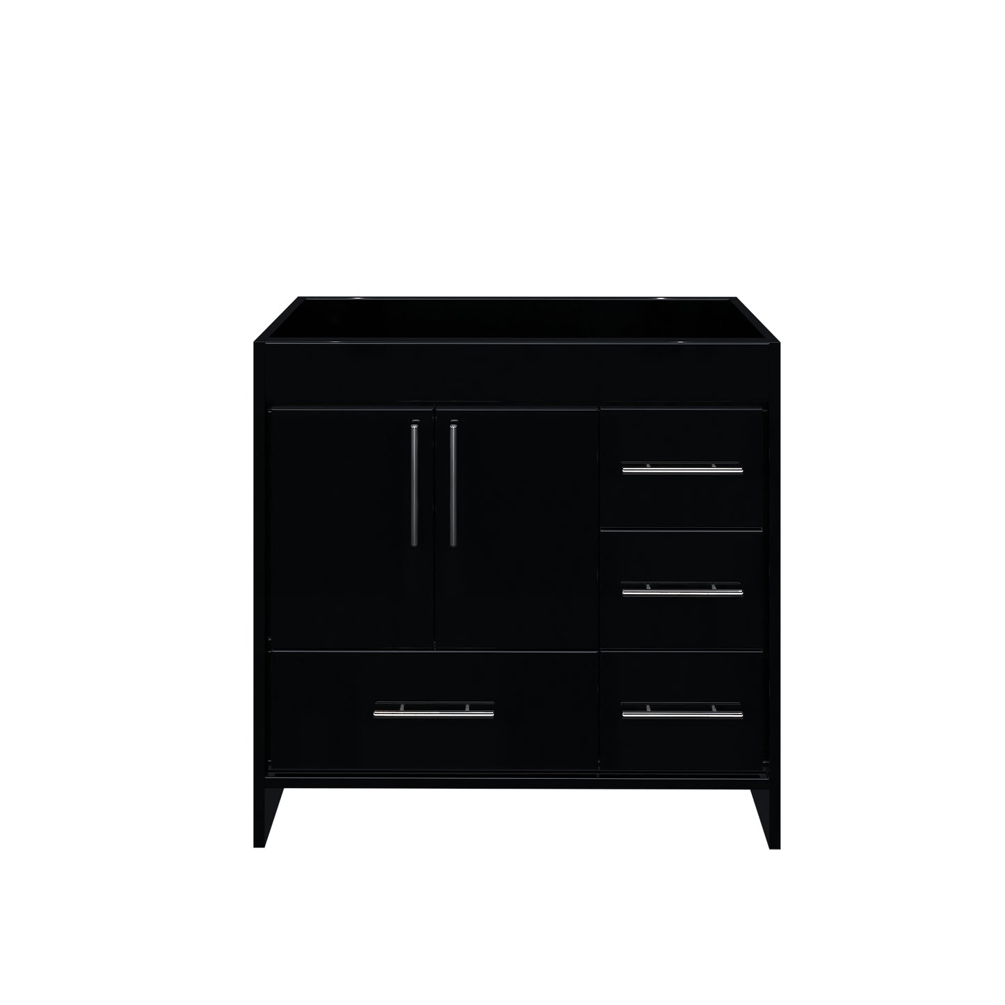 Flow 40" Bathroom Vanity Right Side Drawers Cabinet Only